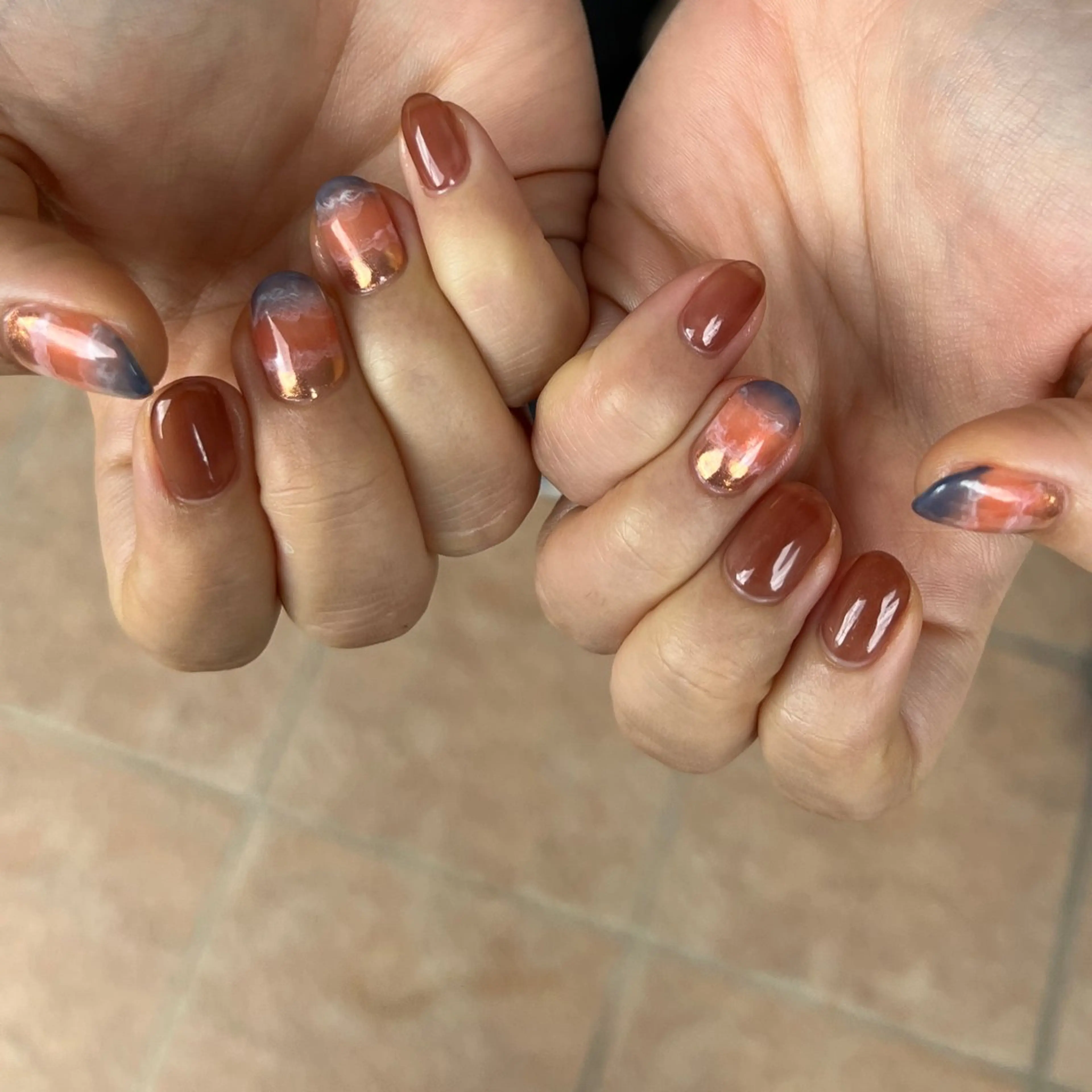 ネイル ハンドネイル ハンドケア Ri.nail オクマトモカのネイルデザイン