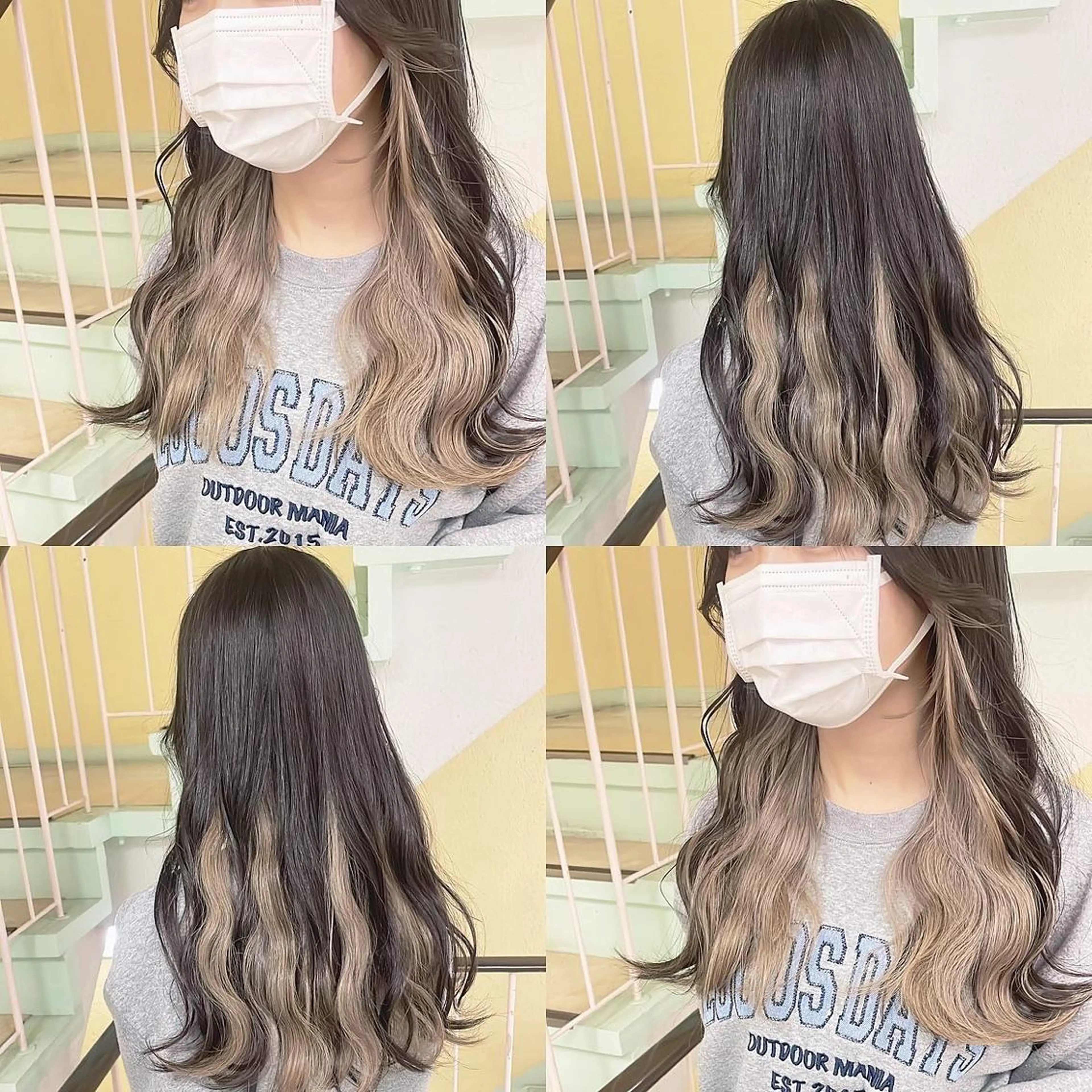 カラー ヘアカラー トリートメント 渋谷:インナーカラー ／🍒エリカ🍒のヘアスタイル