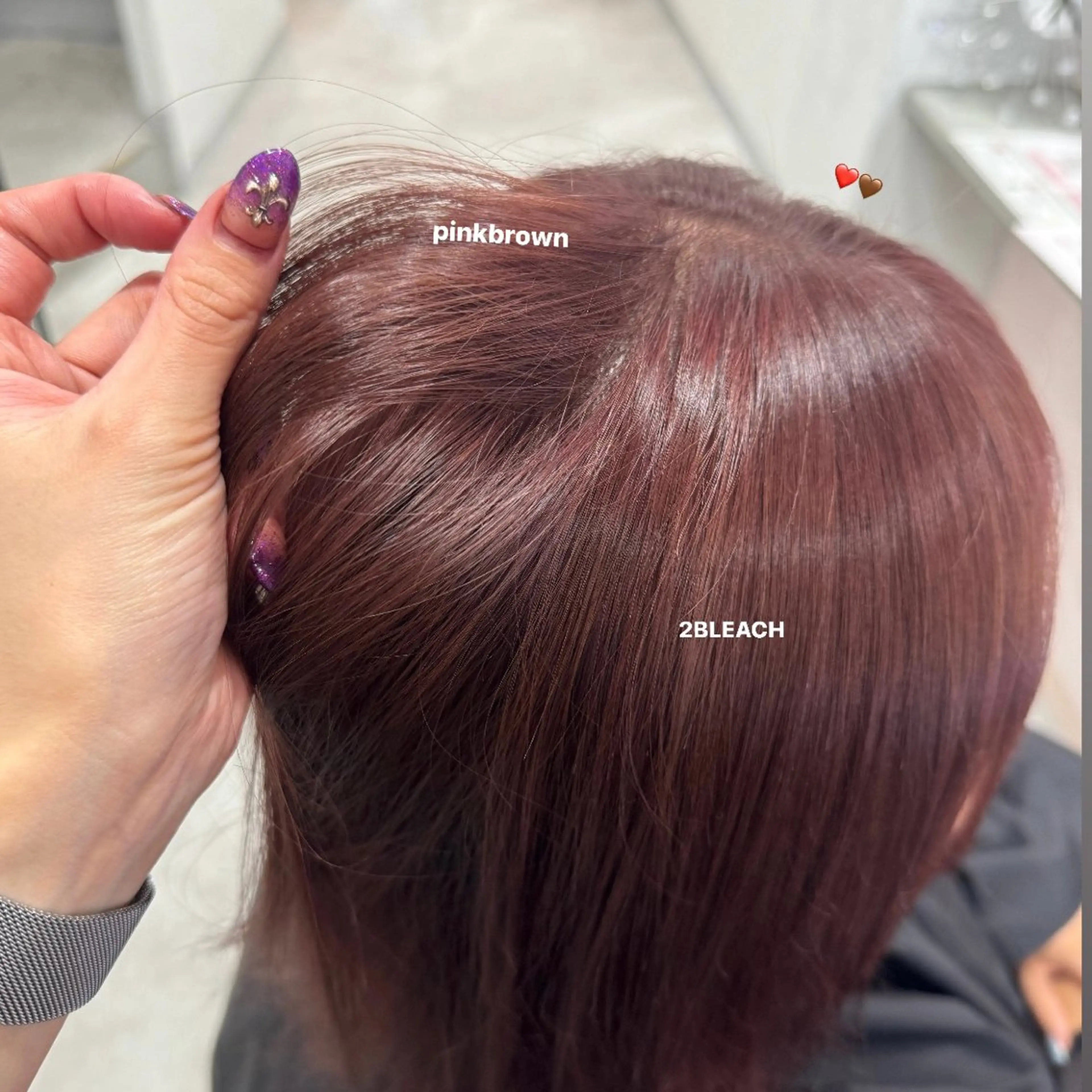 ミディアム カラー ヘアアレンジ ヘアカラー 最新艶髪トレンド¦ ヘア¦miyu🐒♡のヘアスタイル
