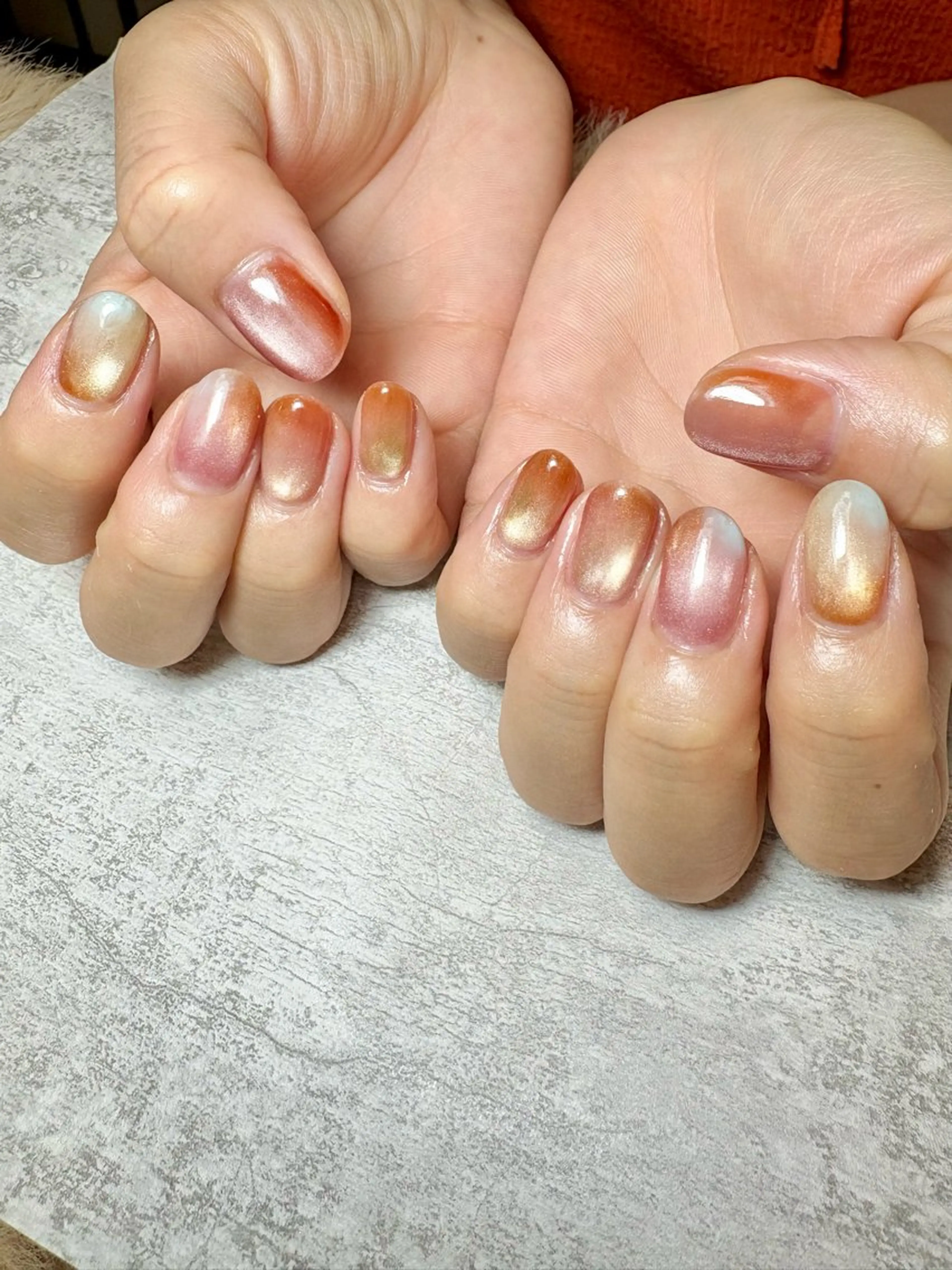 ネイル ジェルネイル マグネットネイル 持ち込み ニュアンスネイル BEAUTY GARDEN 【nail salon unseul】所属・nana .のネイルデザイン