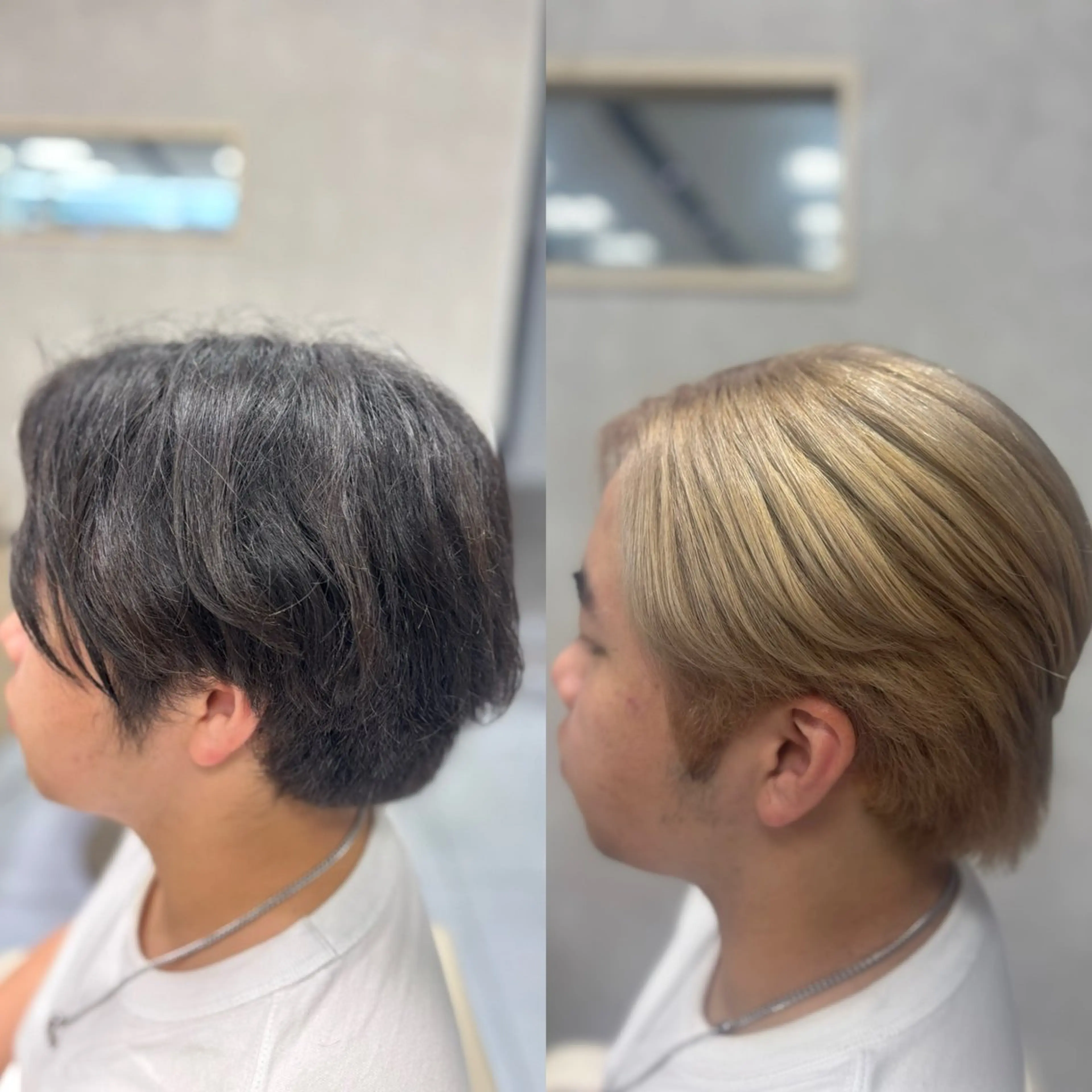 カラー メンズ ヘアカラー メンズ特化韓国風 パーマスタイル/りんのヘアスタイル