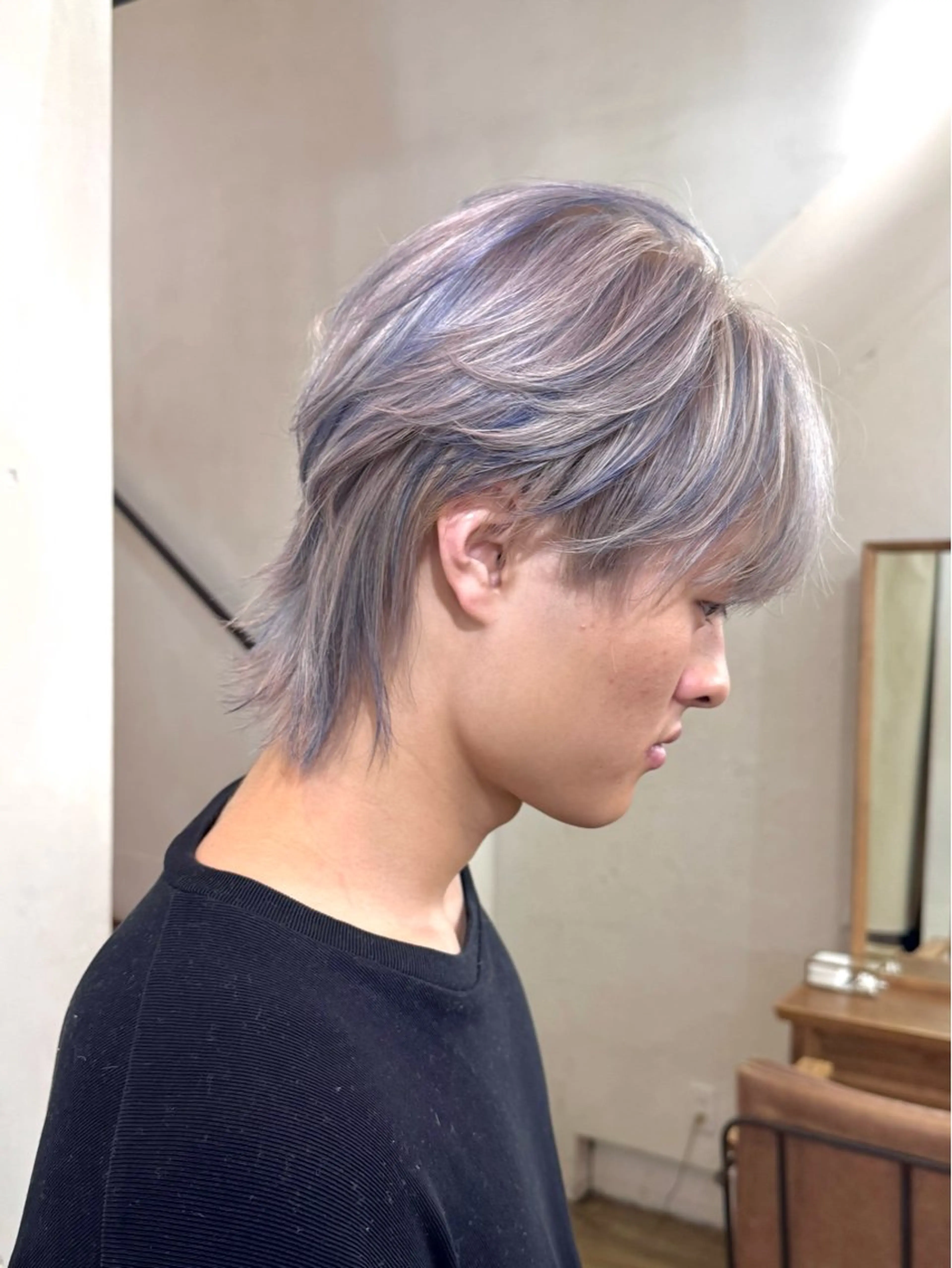 ミディアム ウルフカット 💐ナチュラルヘア Kroda💐のヘアスタイル