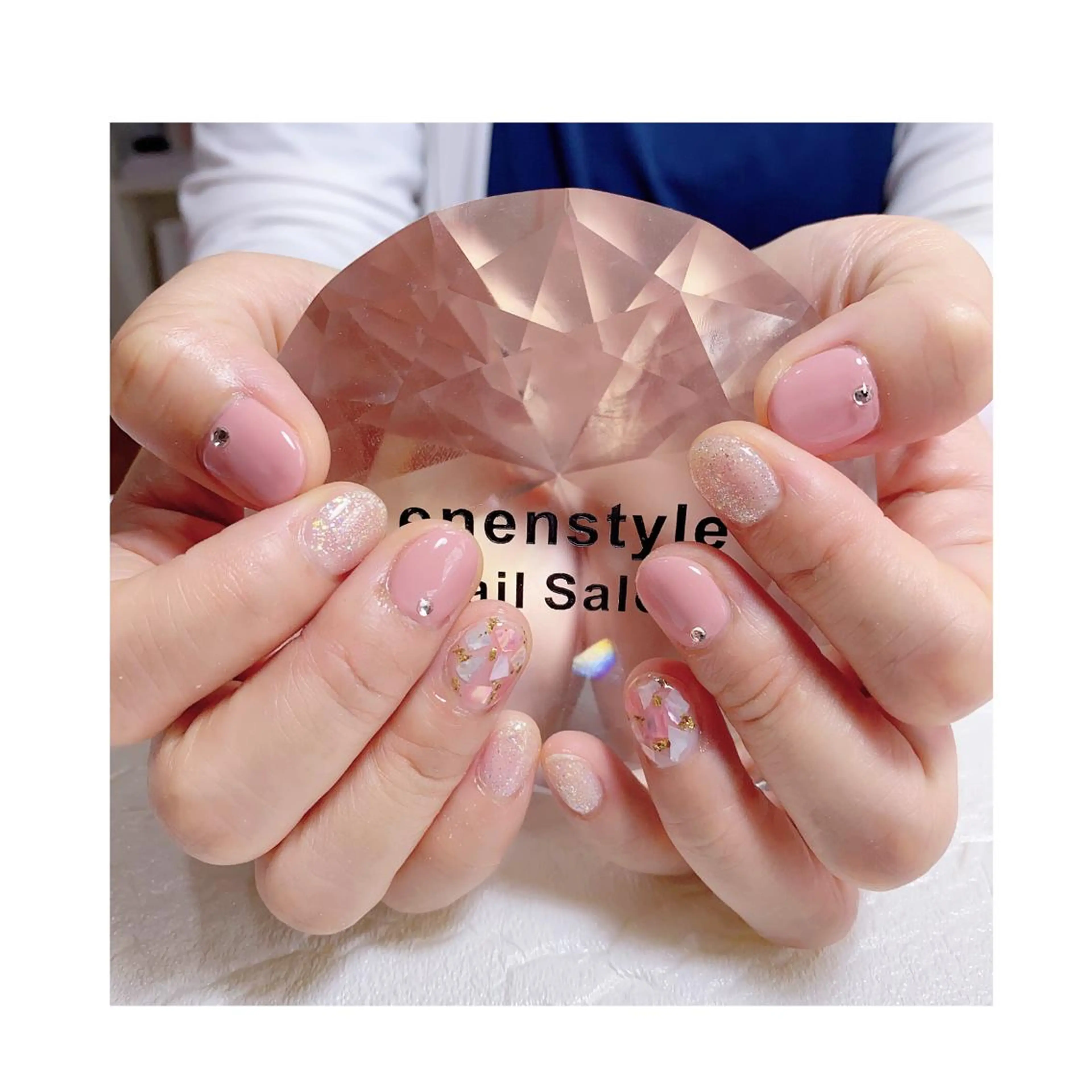 ショート ネイル ジェルネイル ニュアンスネイル オフィスネイル ワンカラーネイル パラジェル ハンドネイル 👑enen style👑のネイルデザイン