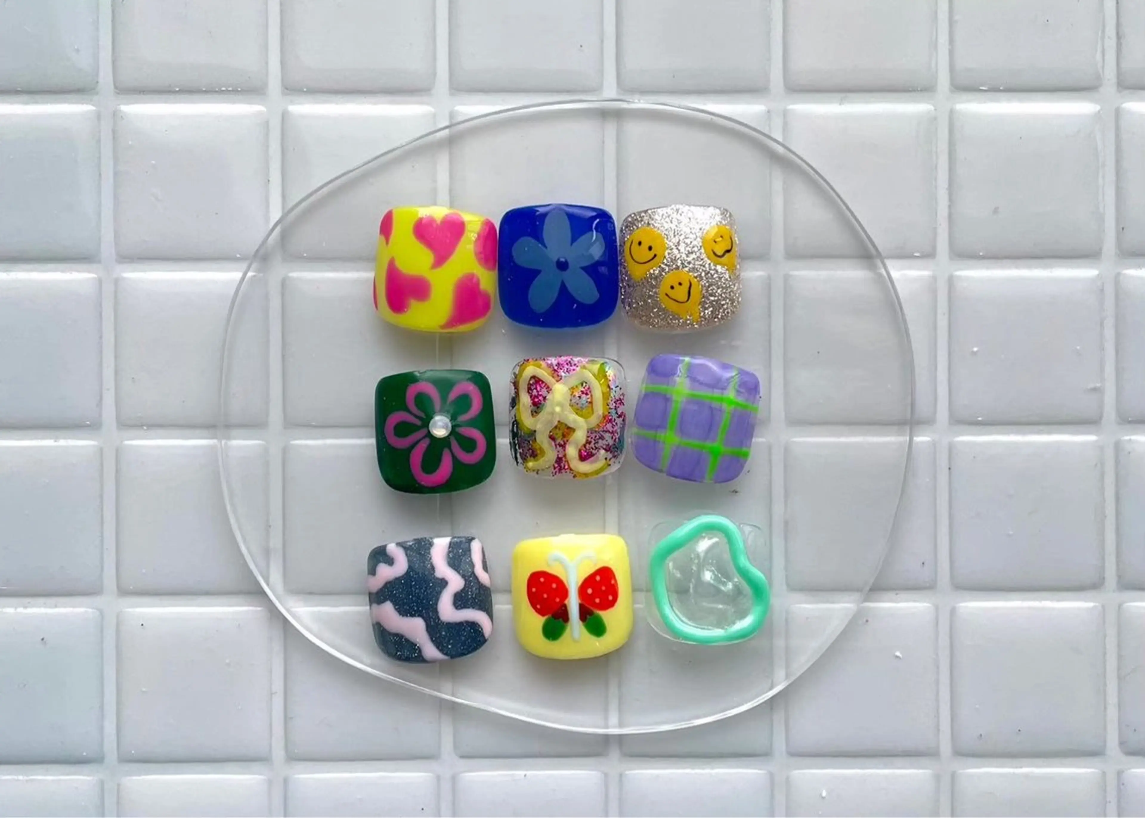 ネイル フットネイル 0203ムニムサン 💙Harukaのネイルデザイン