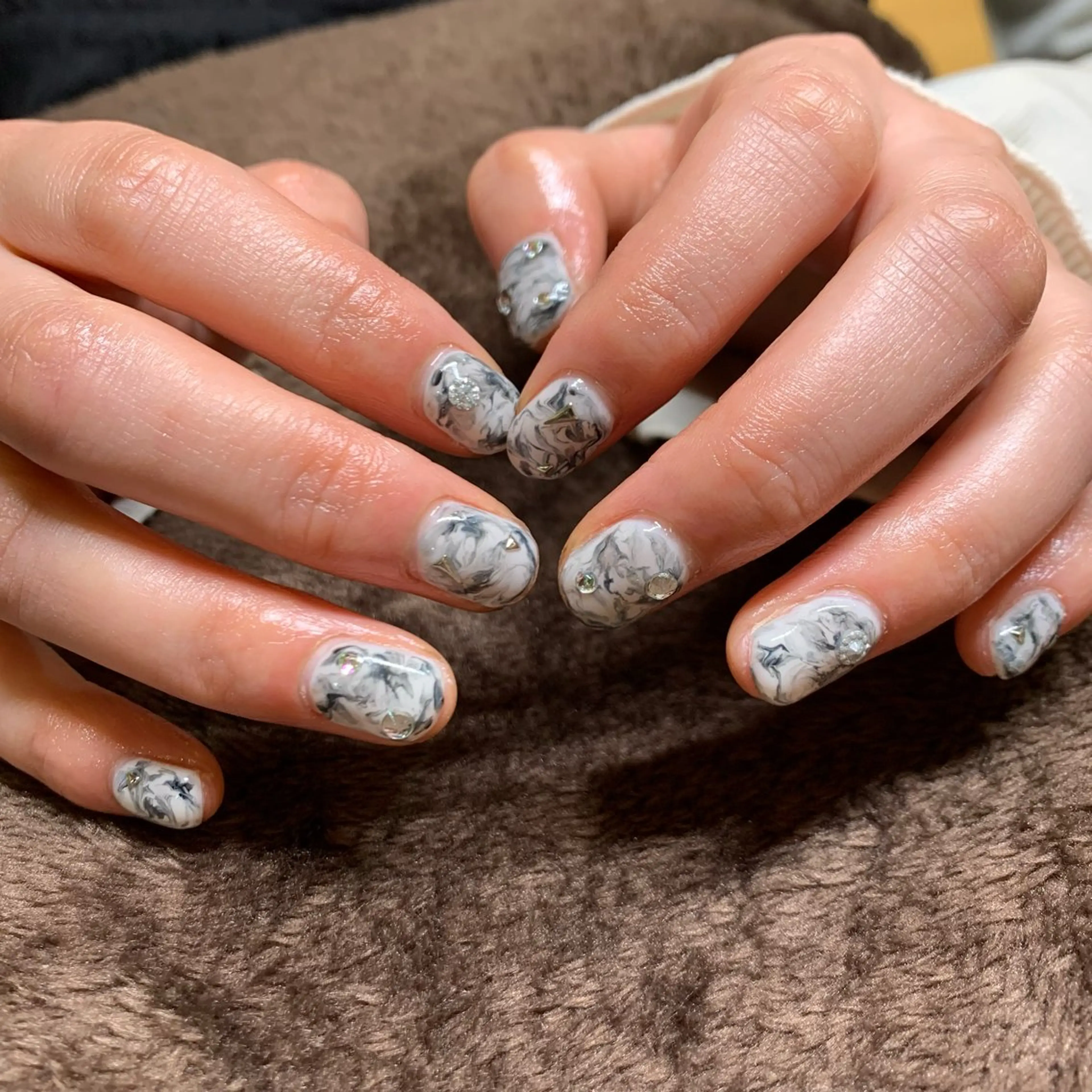 ネイル 大理石ネイル(マーブル) 橋田 恵美のヘアスタイル