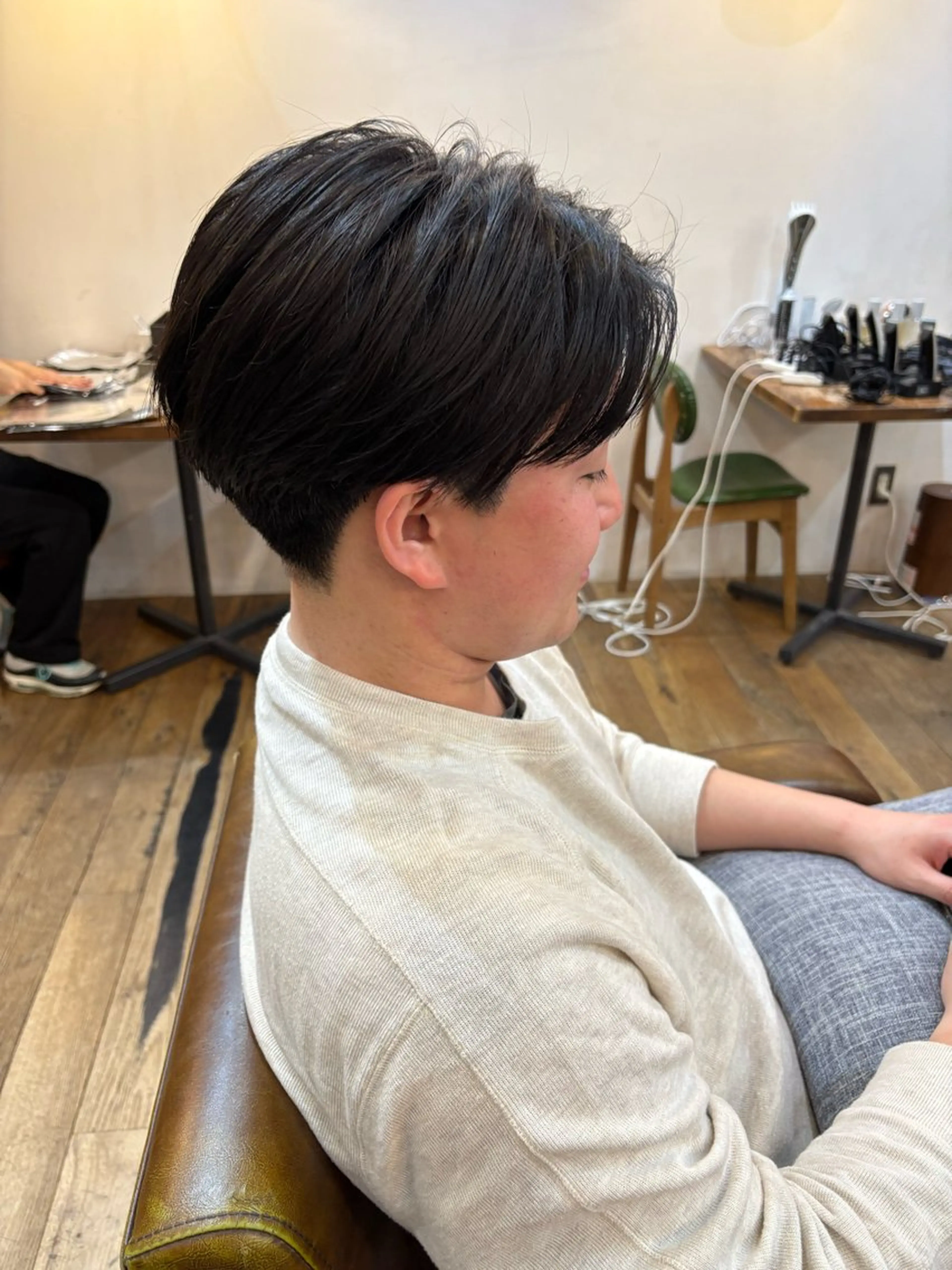 メンズ センターパート 刈り上げ カット トリートメント 似合わせカット‪// 鶴我万唯華のヘアスタイル