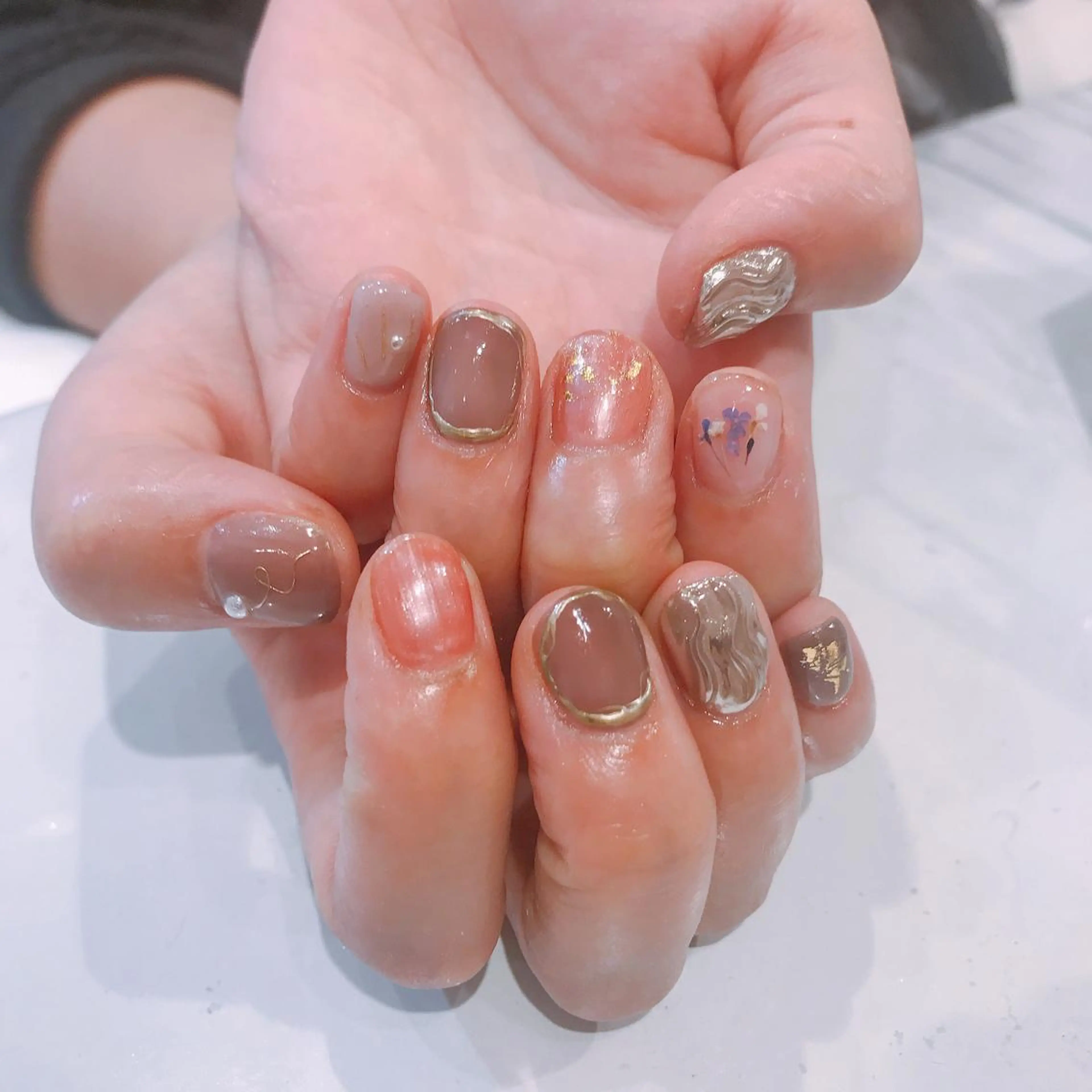 ネイル ニュアンスネイル nail&eyelash amor所属・nail amorのネイルデザイン