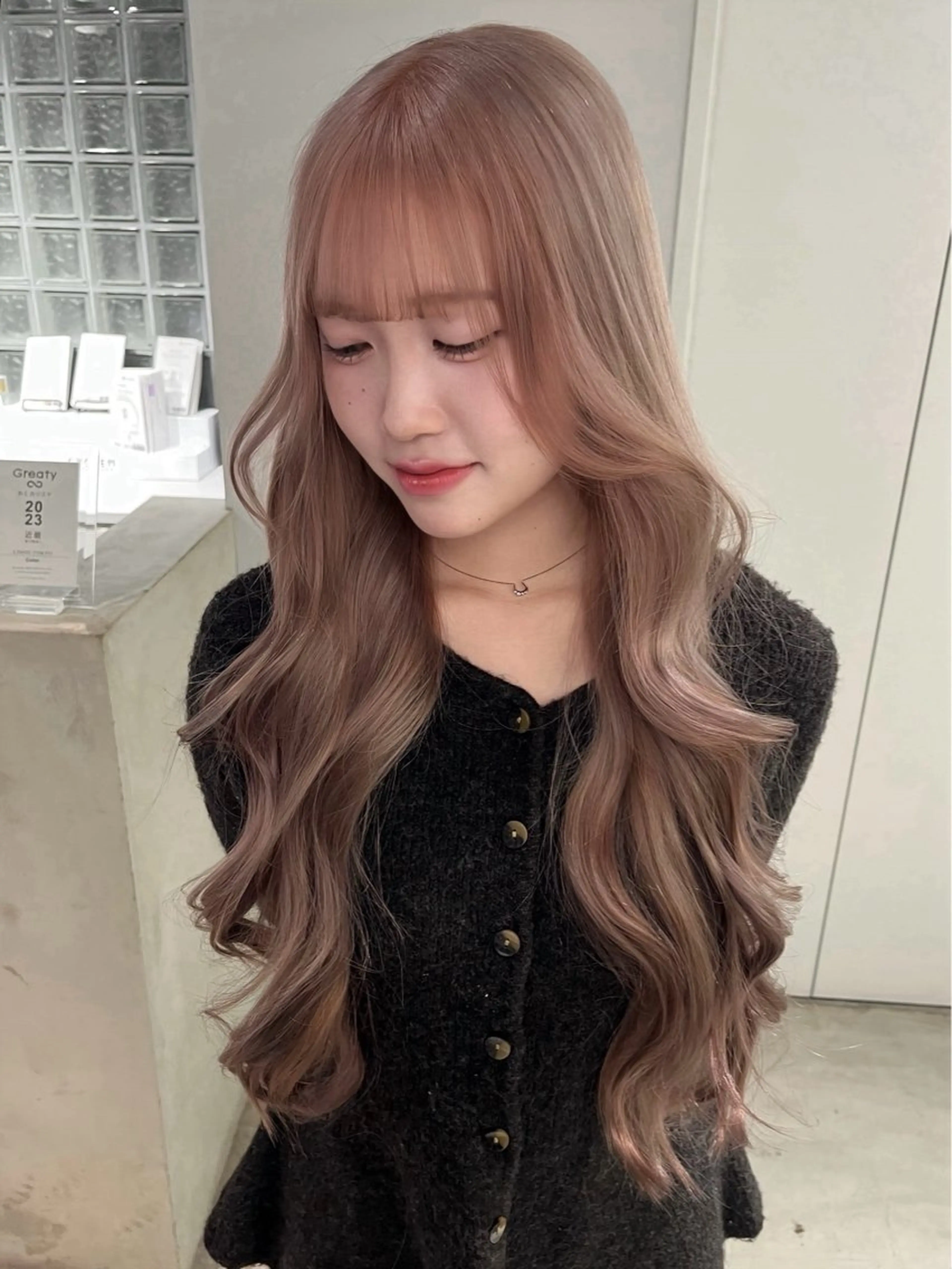 ロング カラー ヘアカラー ミルクティー /asumi♡のヘアスタイル