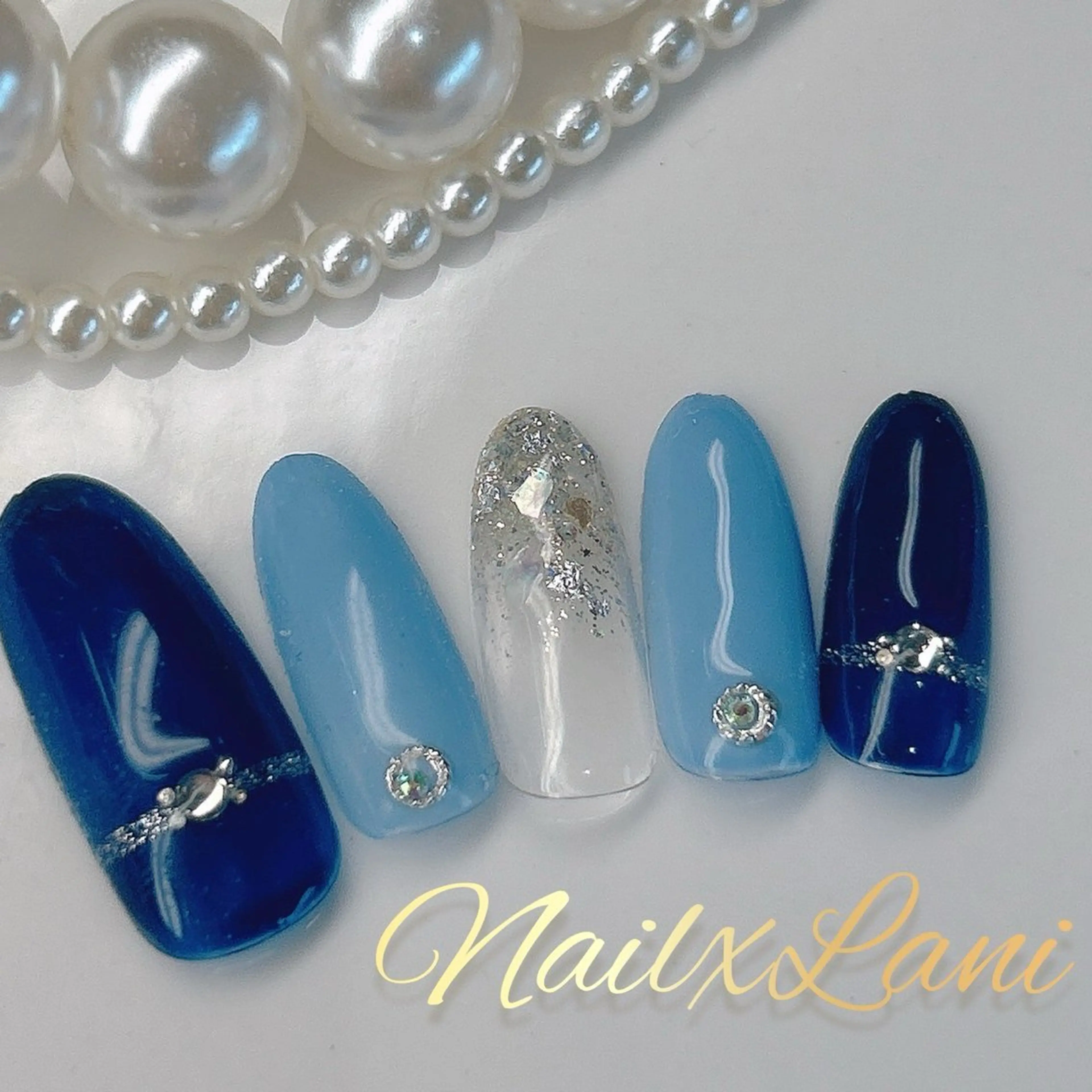 ネイル フットネイル ジェルネイル マグネットネイル パラジェル 松宮 理歩のネイルデザイン