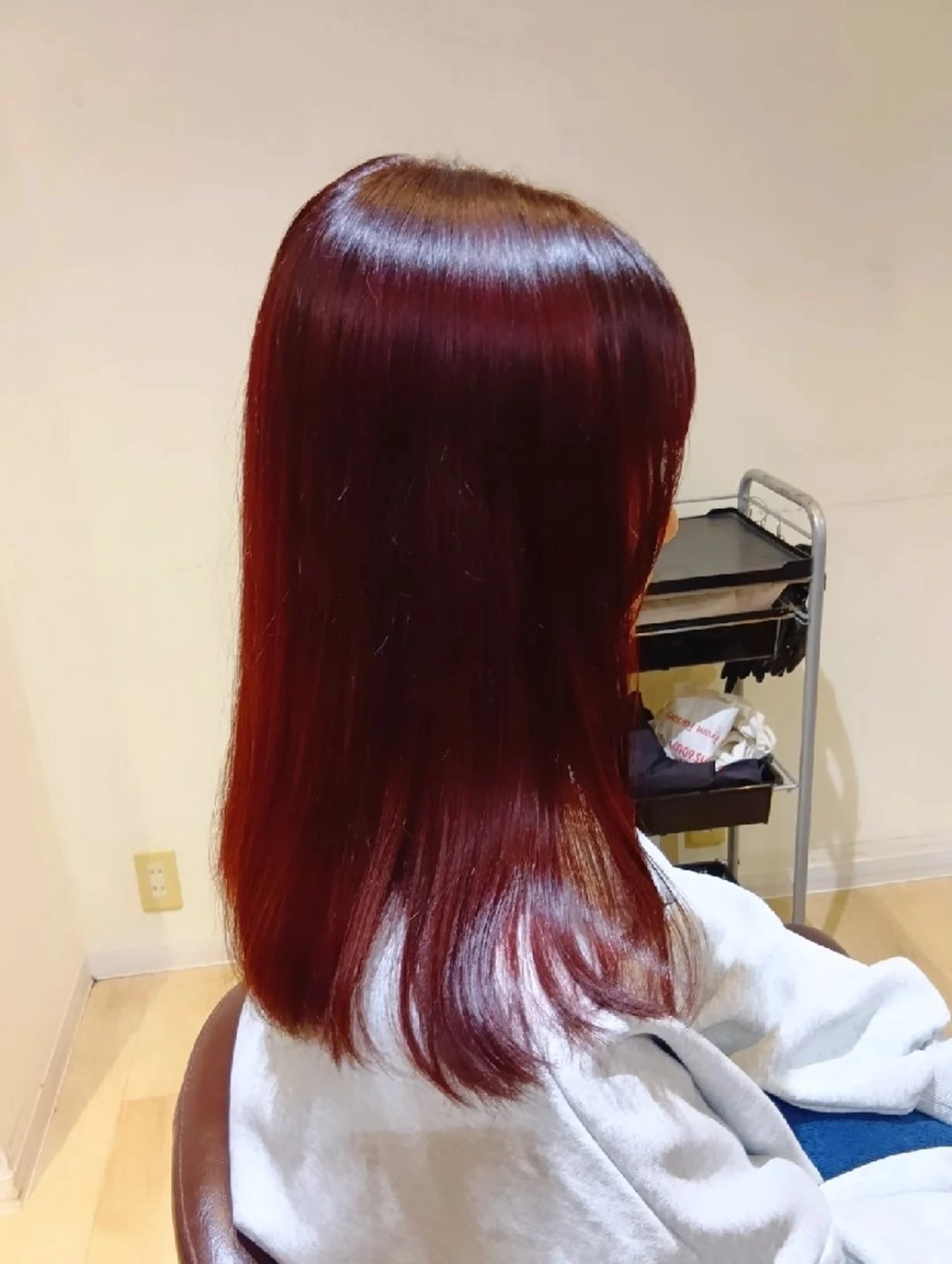 カラー ブリーチ レッドカラー ヘアカラー トリートメント 小林暢🌟Orque 髪質改善サロン🌙のヘアスタイル