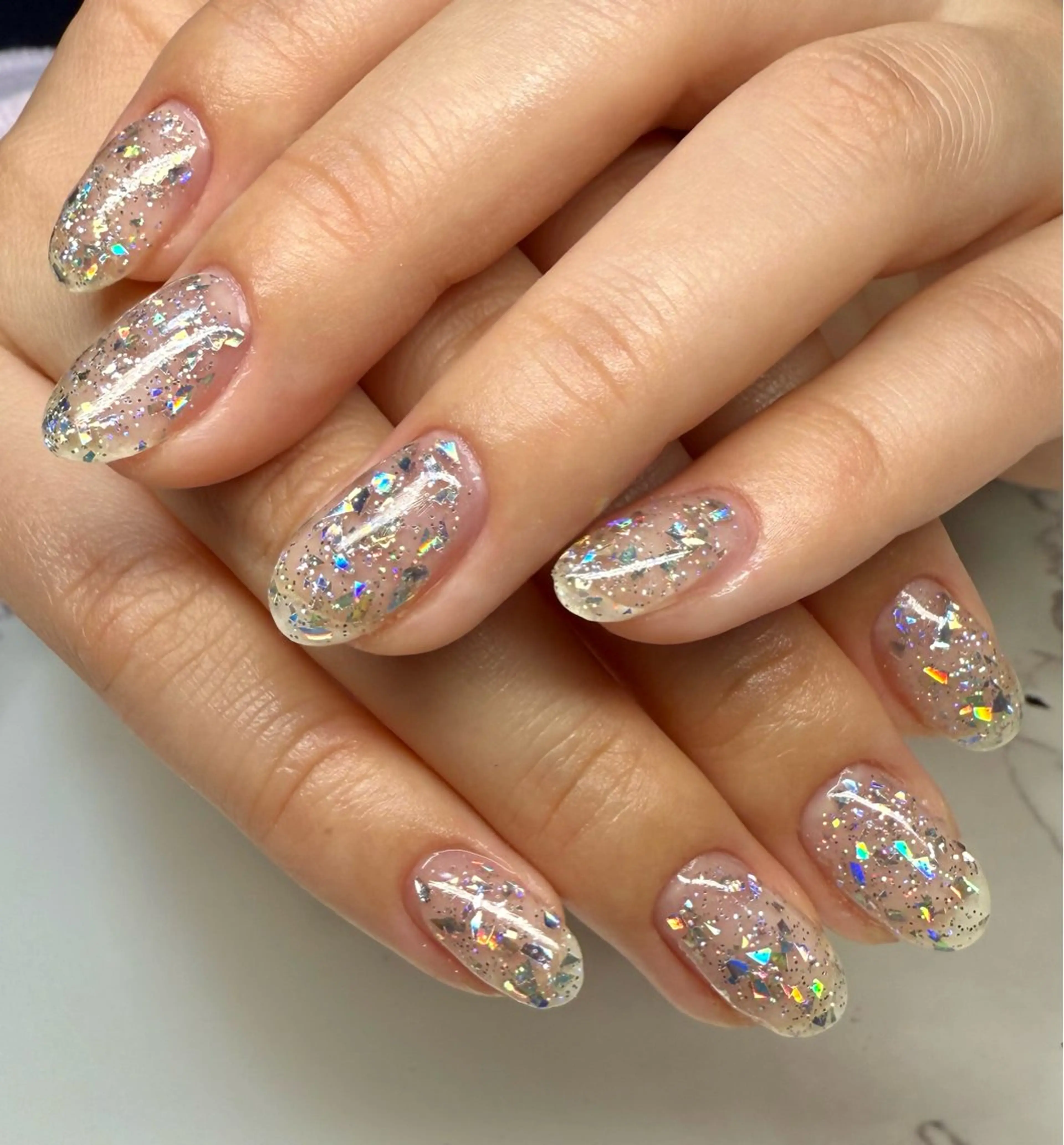 ネイル アートネイル チークネイル フレンチネイル 氷ネイル・うるうるネイル キラキラネイル Mai’s nailのネイルデザイン