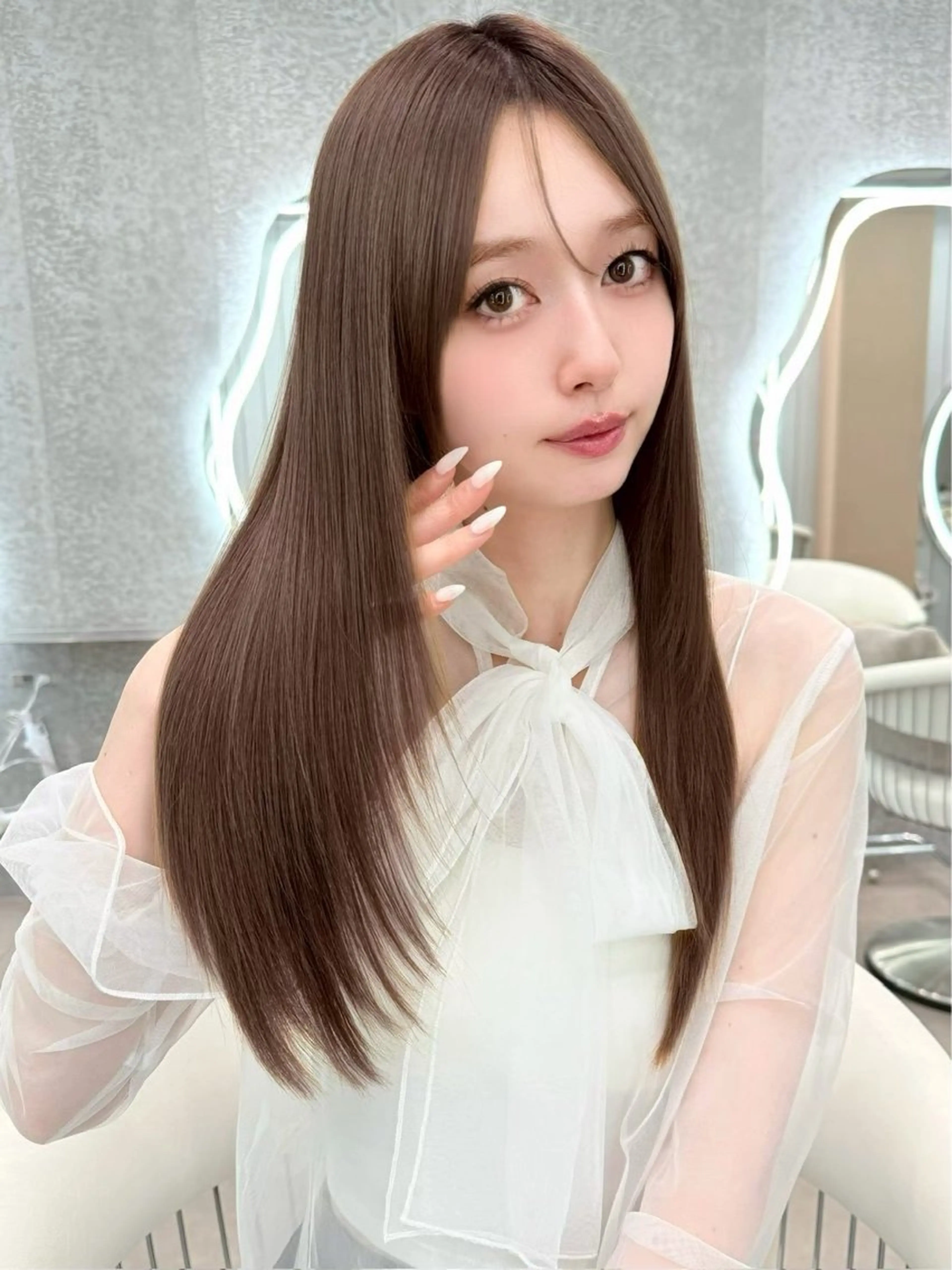 ロング カット ヘアカラー 縮毛矯正 トリートメント 大宮｜髪質改善×韓国 レイヤー💎しょうまのヘアスタイル