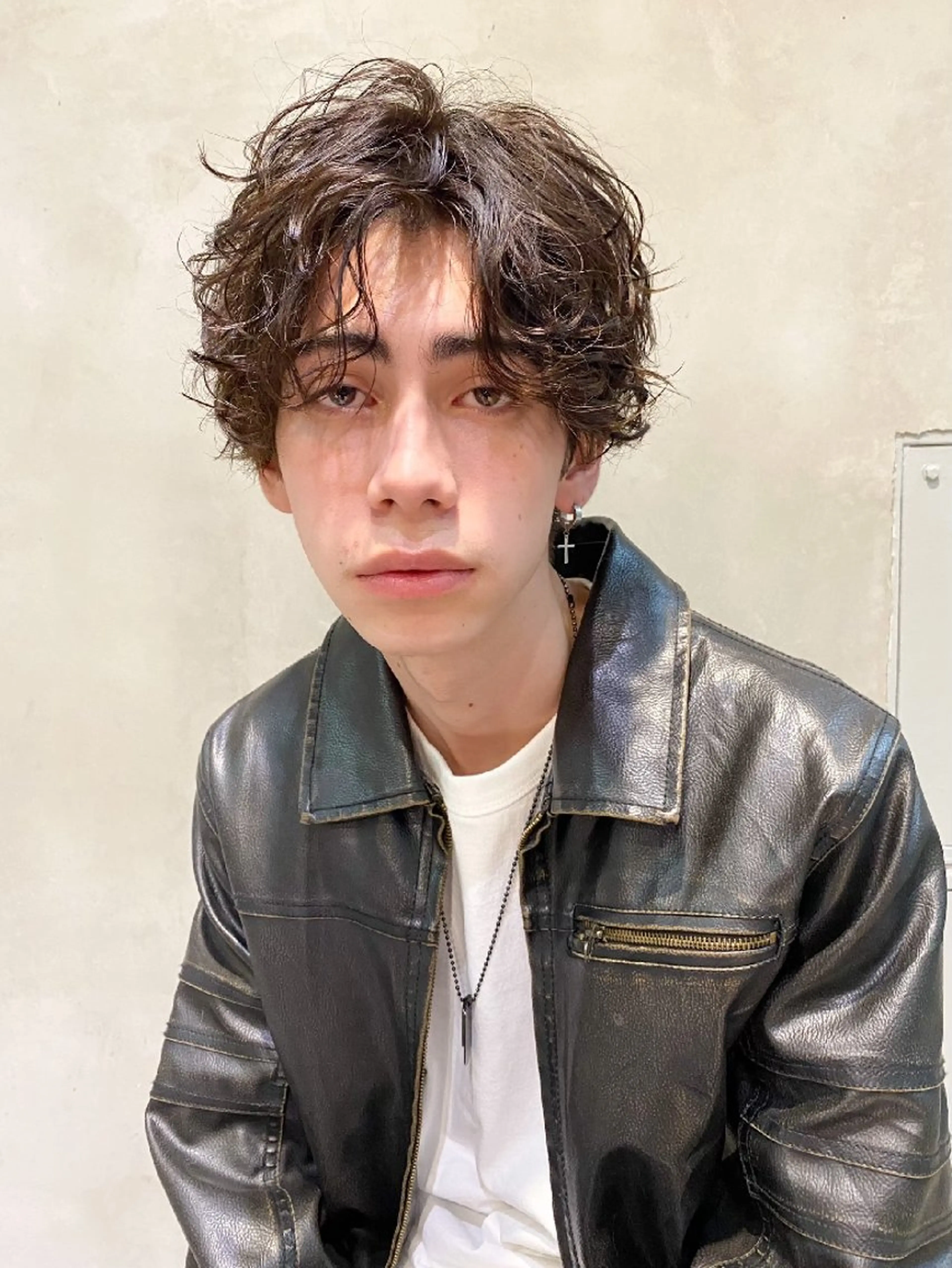 ミディアム カラー パーマ メンズ ヘアアレンジ カット パーマ トリートメント 【毛流れヘア】 人気No.1/ユウキのヘアスタイル