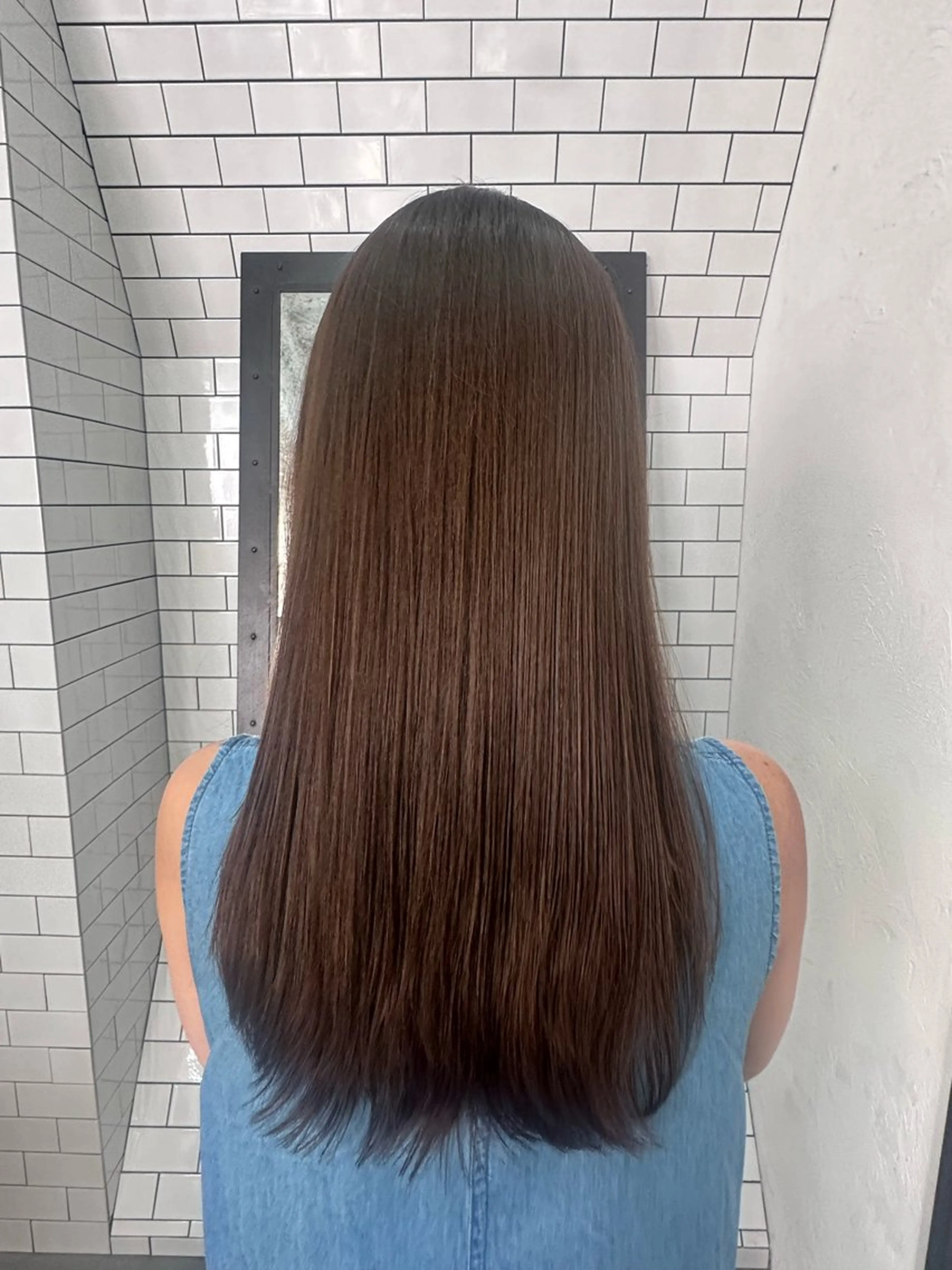 ロング カット 縮毛矯正 妙見 知洋のヘアスタイル