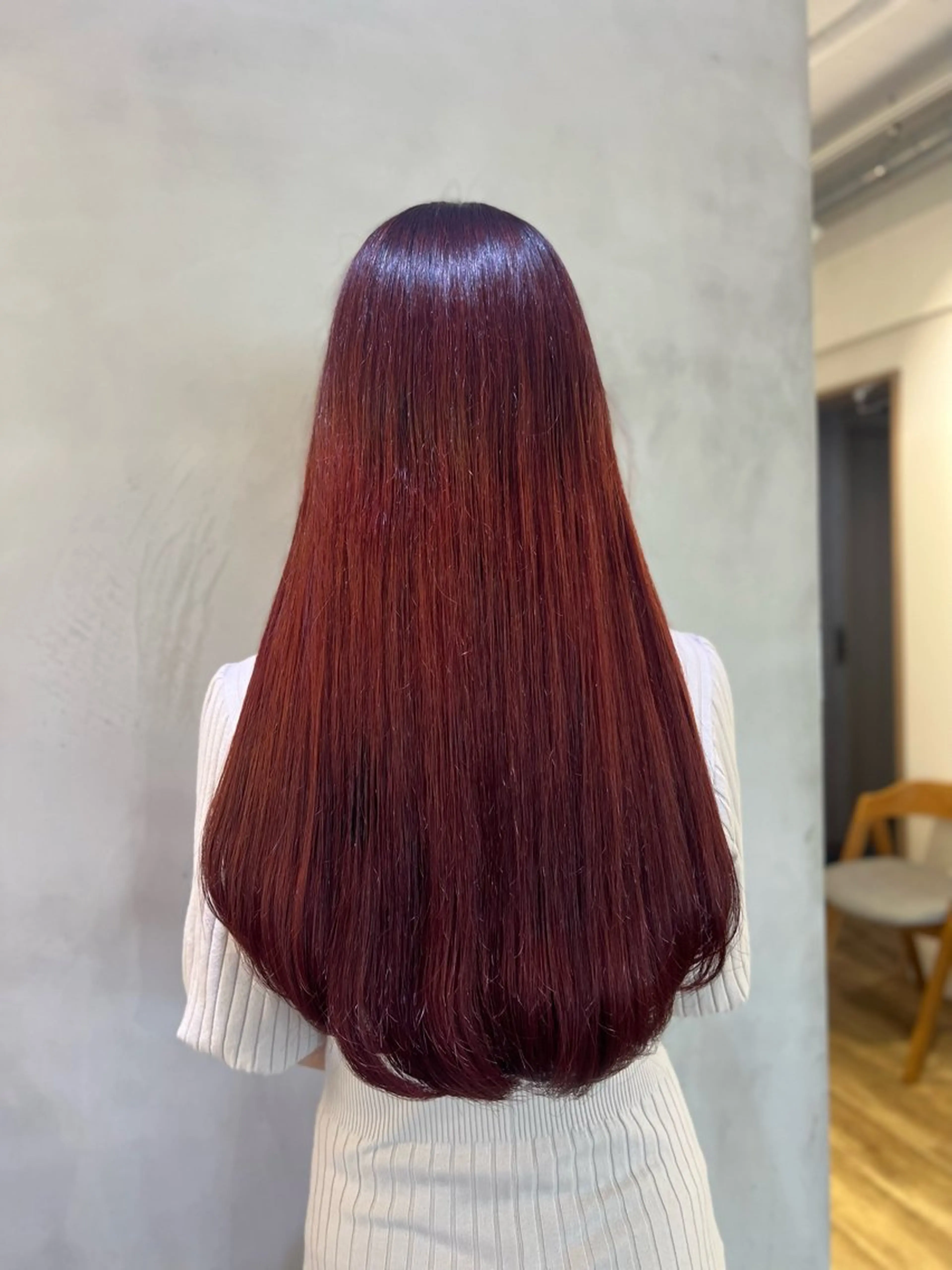 ロング カラー ヘアカラー ミディアムレイヤー/ 艶カラー🎀　emiのヘアスタイル