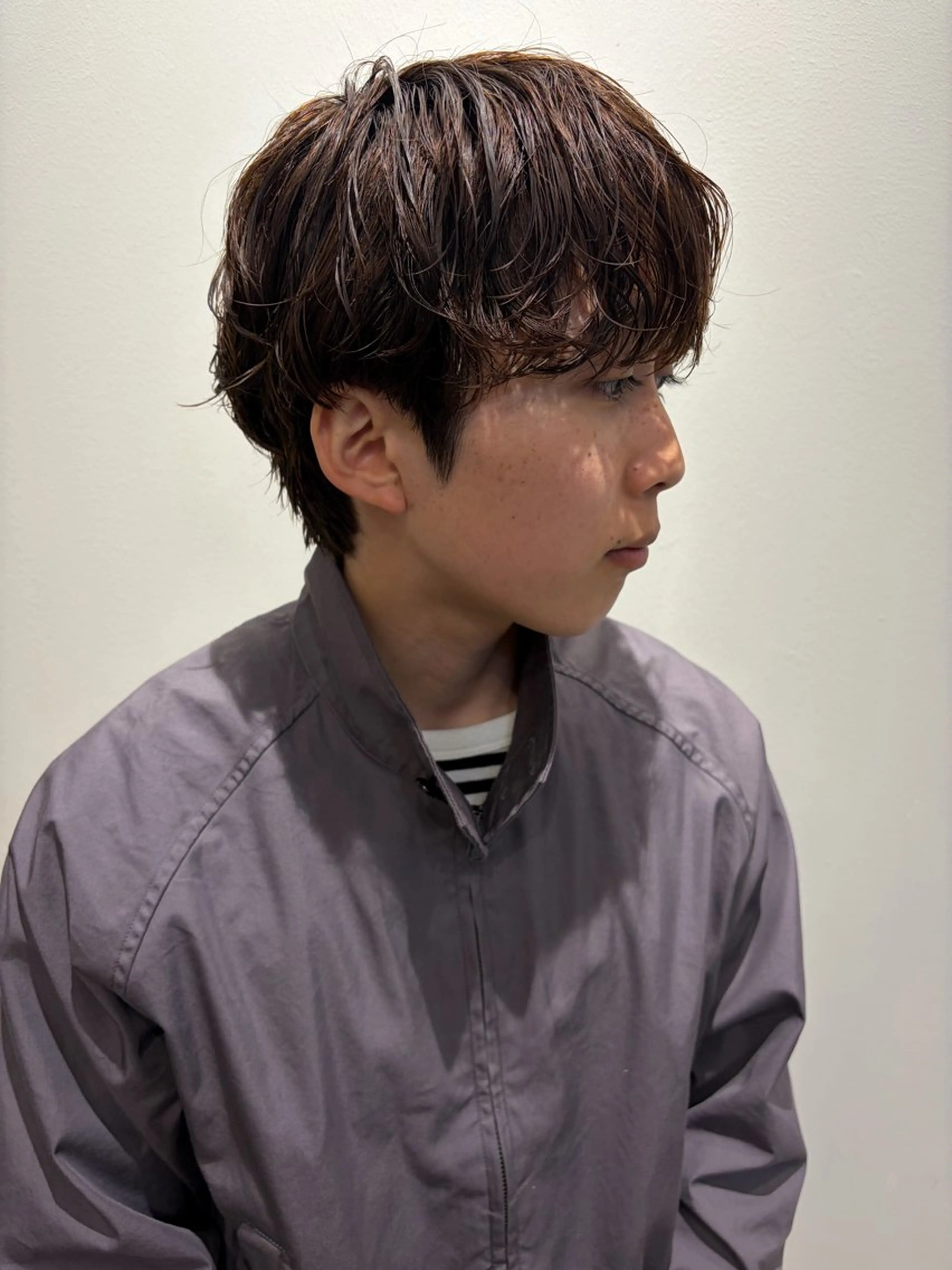 パーマ メンズ メンズパーマ カット パーマ 田中 遥陽の眉毛・アイブロウイメージ