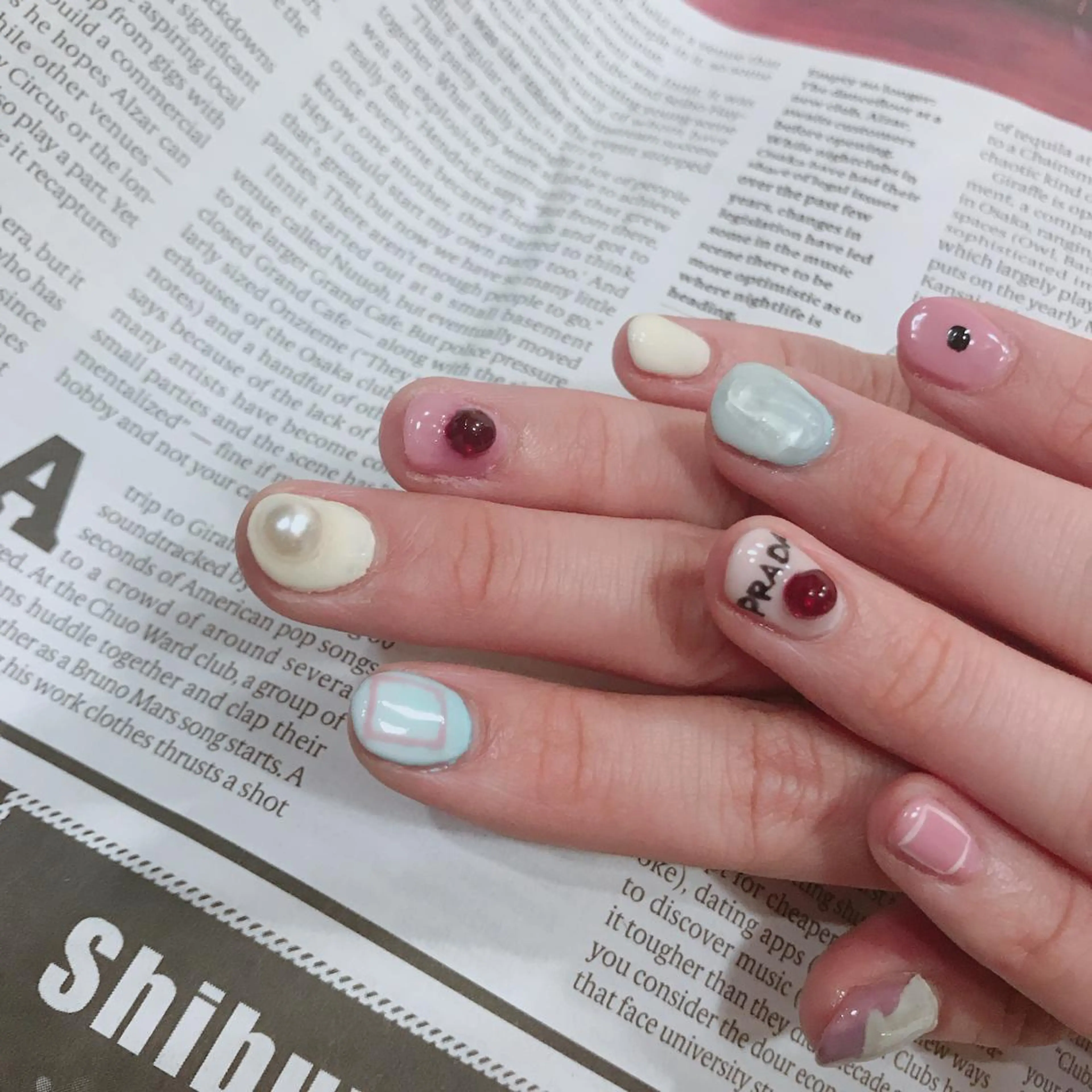 ネイル AOI✩⡱ y2kネイルのネイルデザイン