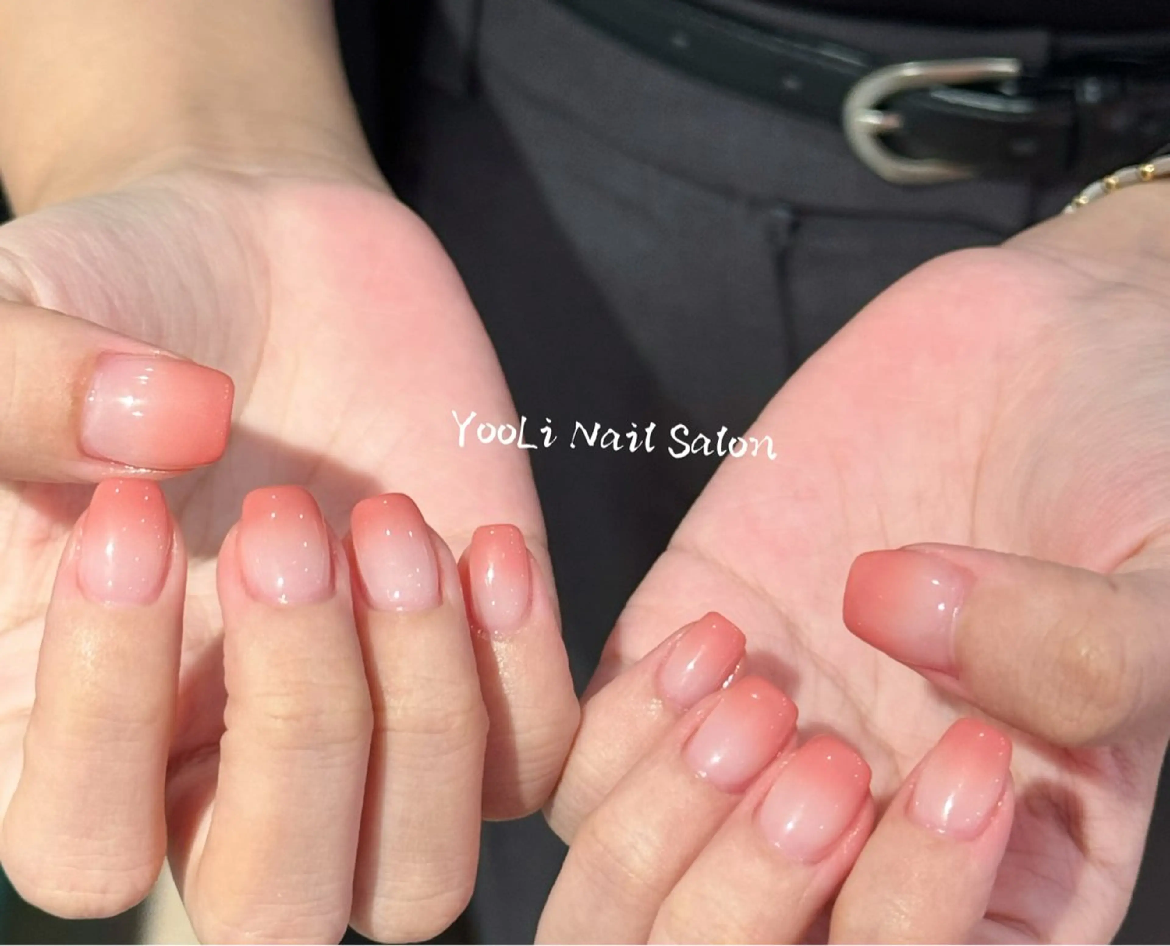 ネイル アートネイル オーロラネイル チークネイル フレンチネイル ガラスフレンチ ハンドネイル 🎀🎀YooLi Nail Salonのネイルデザイン