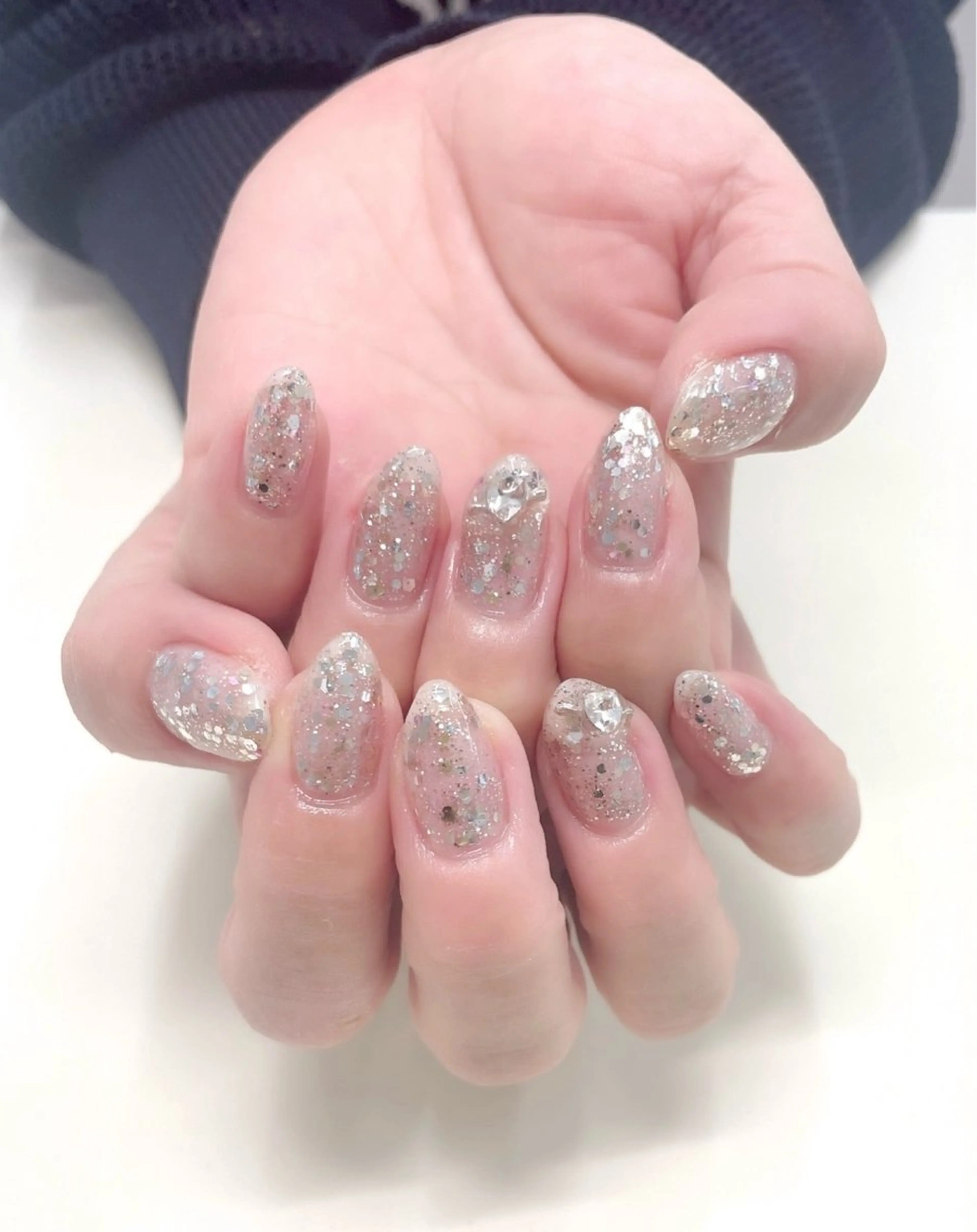 ネイル ラメ(グリッター) ワンカラーネイル Genesis Plus大津京店のネイルデザイン