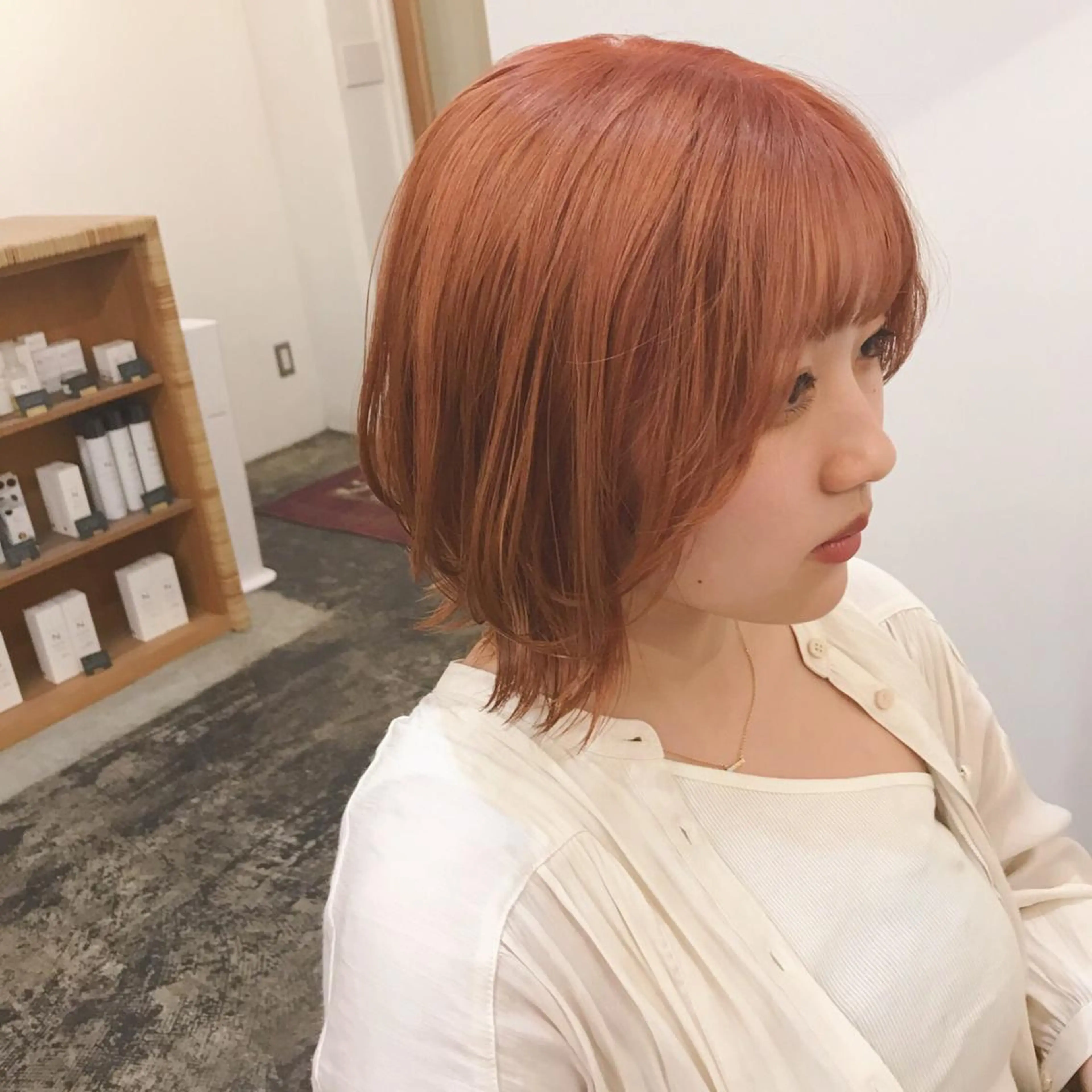 ミディアム カラー 🪼ボブ/ミニボブ レイヤーボブ🪼のヘアスタイル