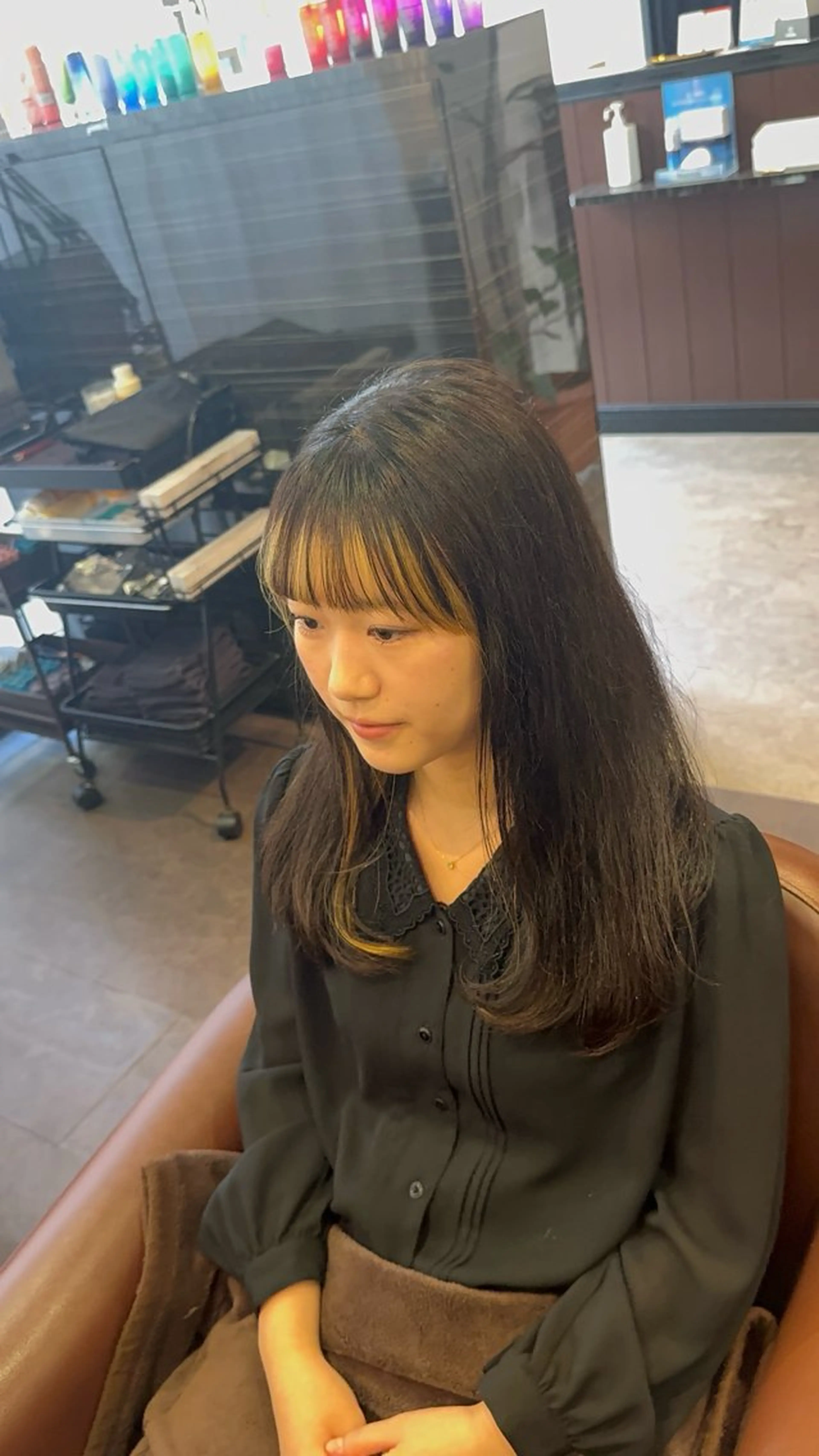 ロング カット 自由が丘/駅近/艶髪 /骨格補正/土屋優希のヘアスタイル