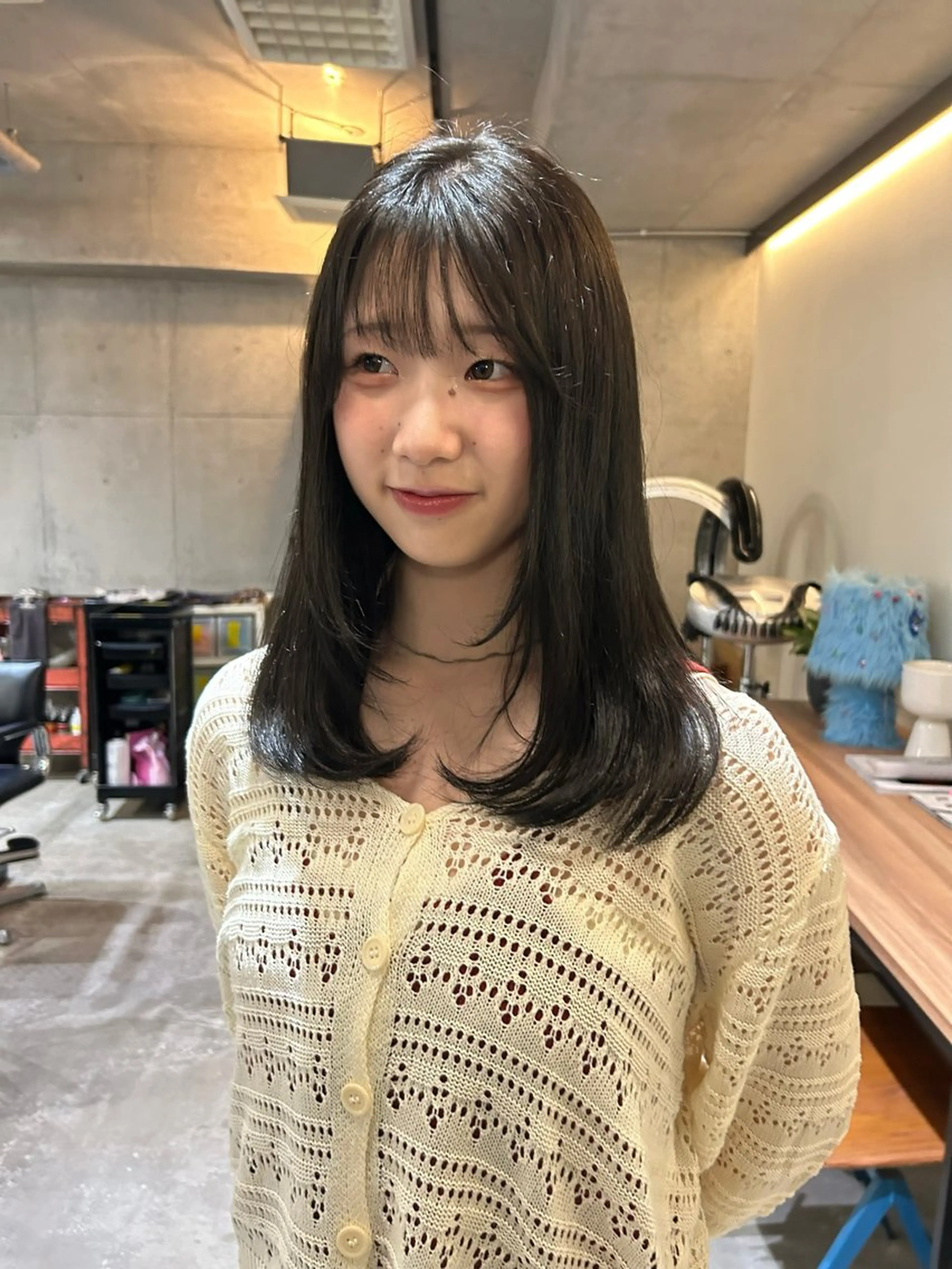 ロング カラー 韓国ボブ/レイヤー ボブ/ EMIRIのヘアスタイル