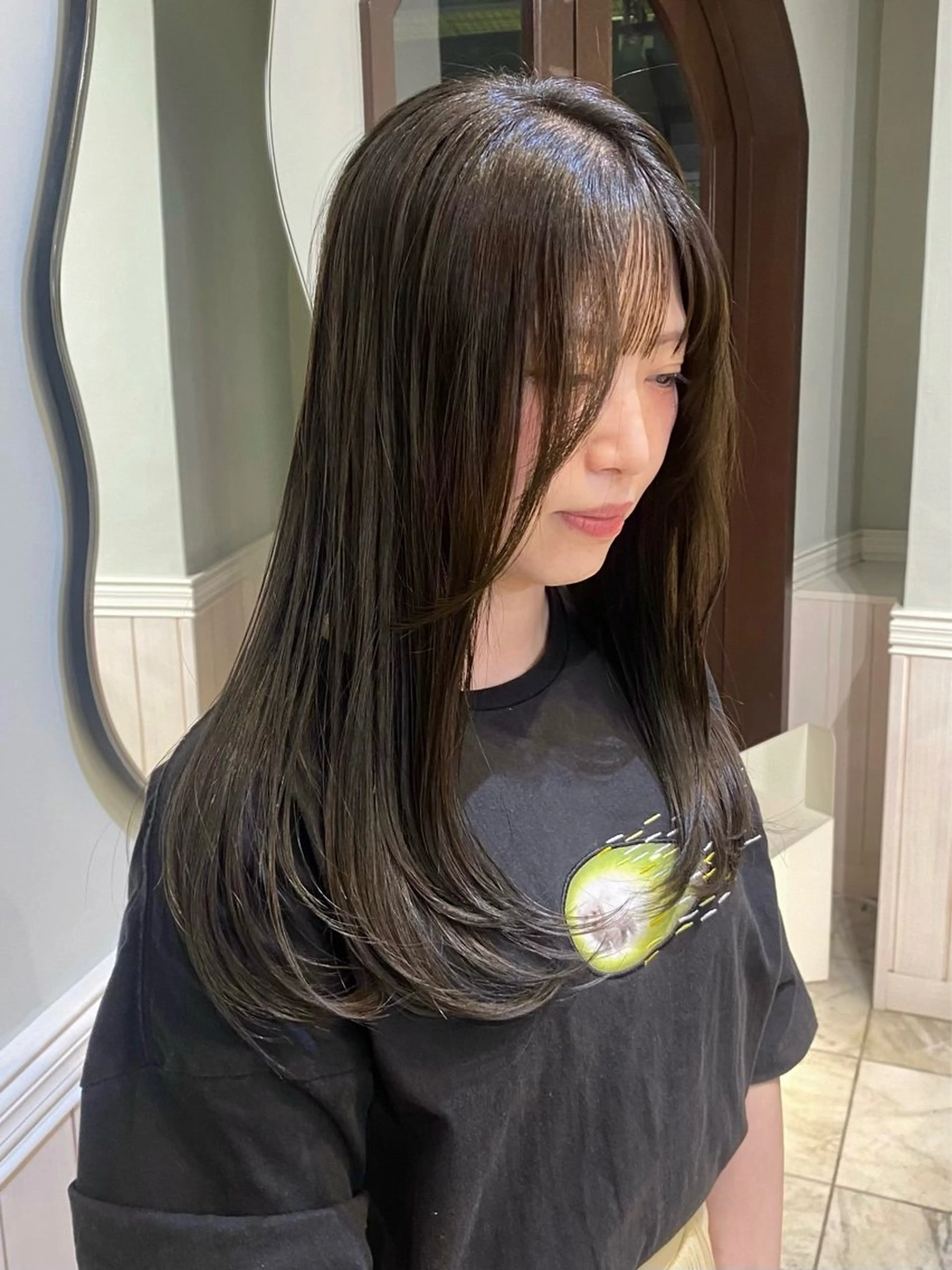 セミロング ヘアカラー Lidee neoのヘアスタイル