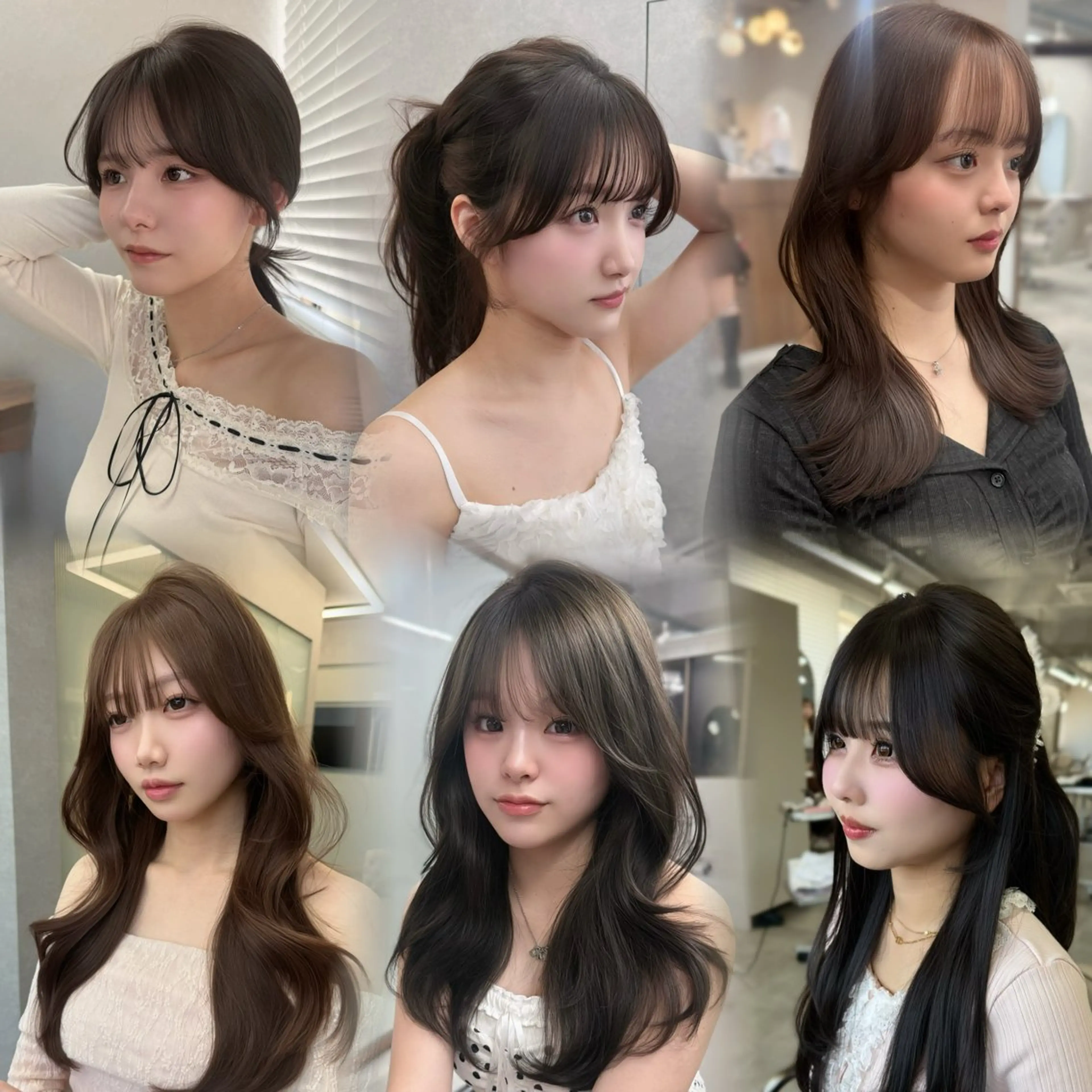 ロング 顔周りカット 韓国風ヘア レイヤーカット カット レイヤーカット /顔周り/和奏︎♪のヘアスタイル