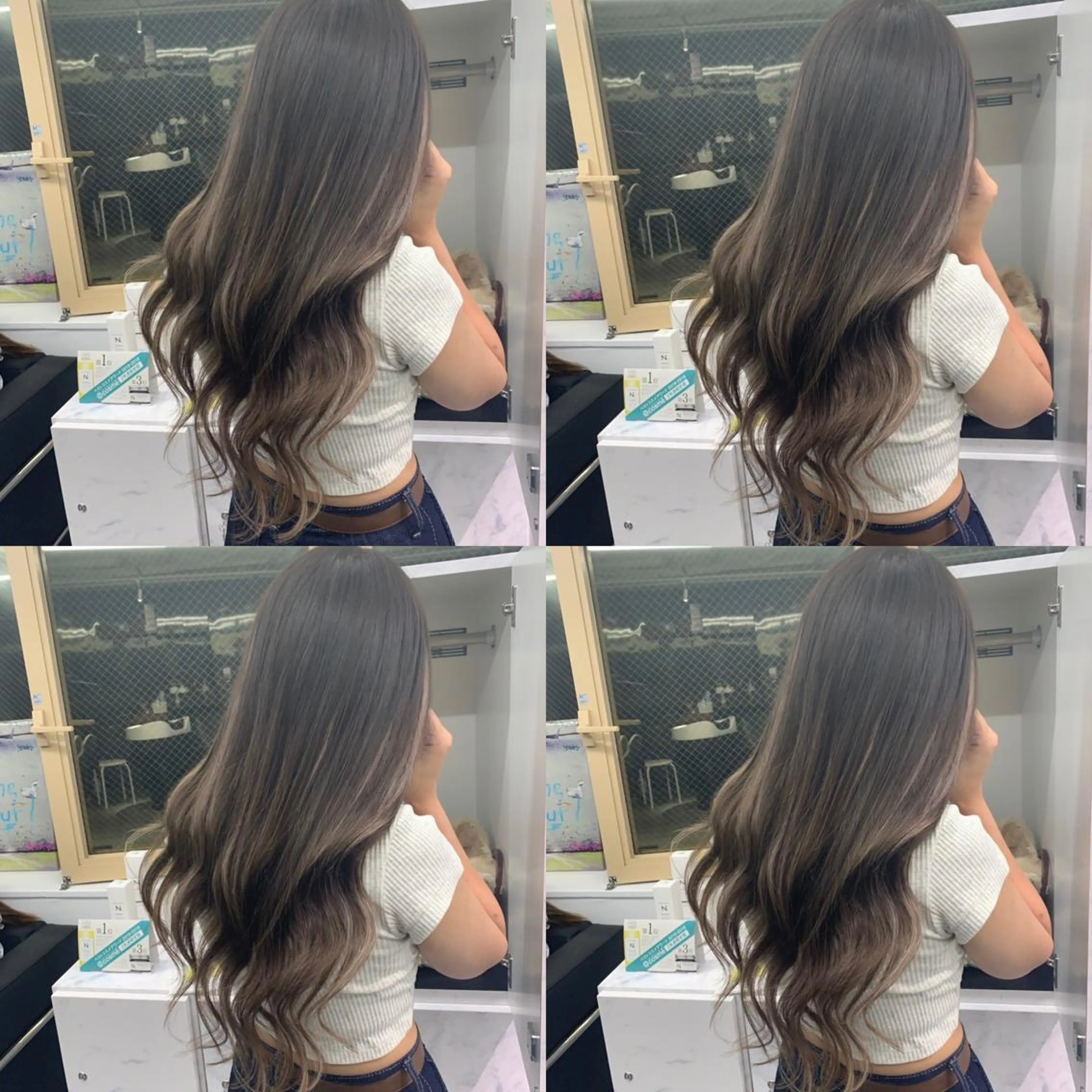 ロング カラー プルエクステ エクステ ヘアカラー エクステ プルエクステ 🖤MIYUのヘアスタイル