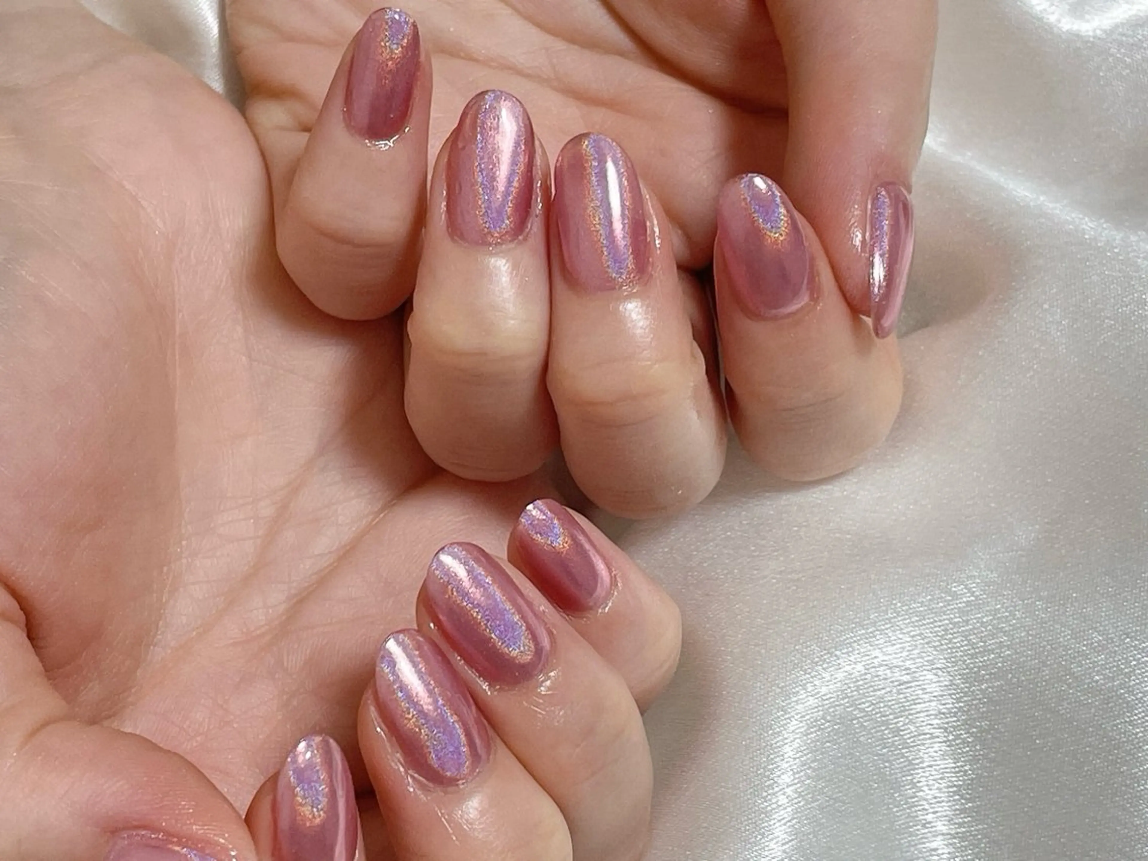 ネイル オーロラネイル 桜ネイル フラワーネイル フットネイル フレンチネイル ハンドネイル mogunail &blowのネイルデザイン