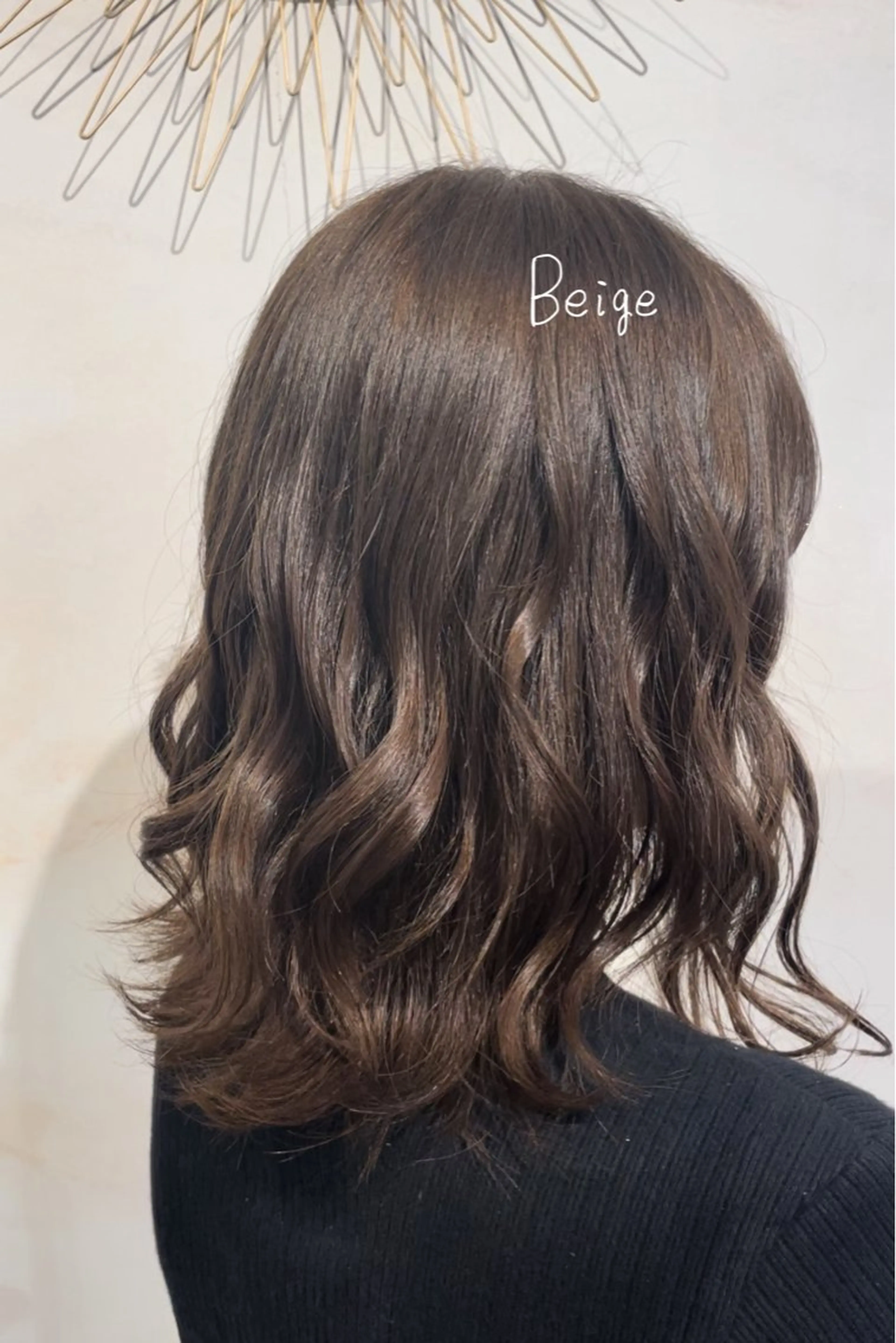 ミディアム ヘアカラー 河野 優希のヘアスタイル