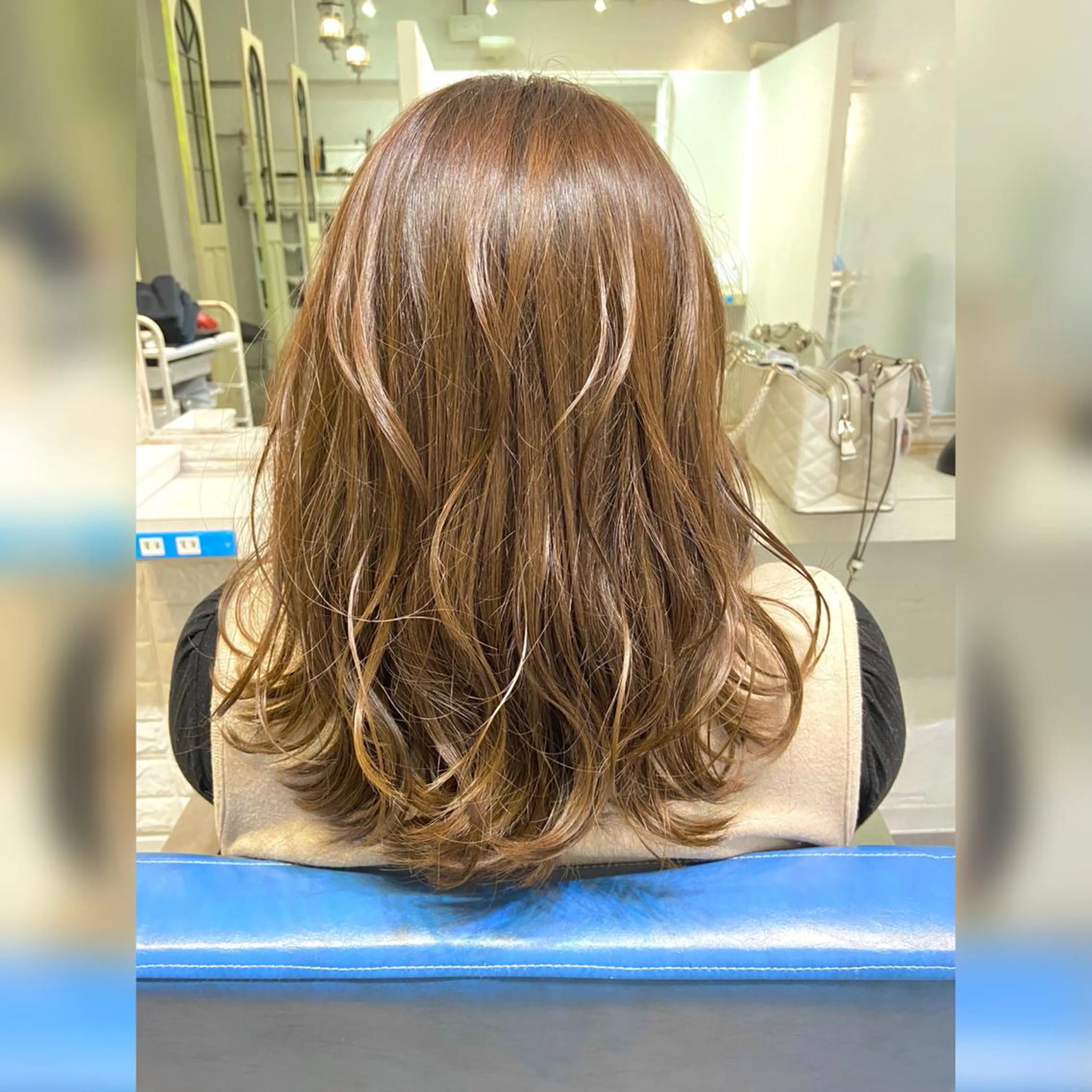 セミロング カラー ブラウンカラー ナチュラルブラウン ヘアカラー ♥️ルフ🐒 ミレイ♥️のヘアスタイル