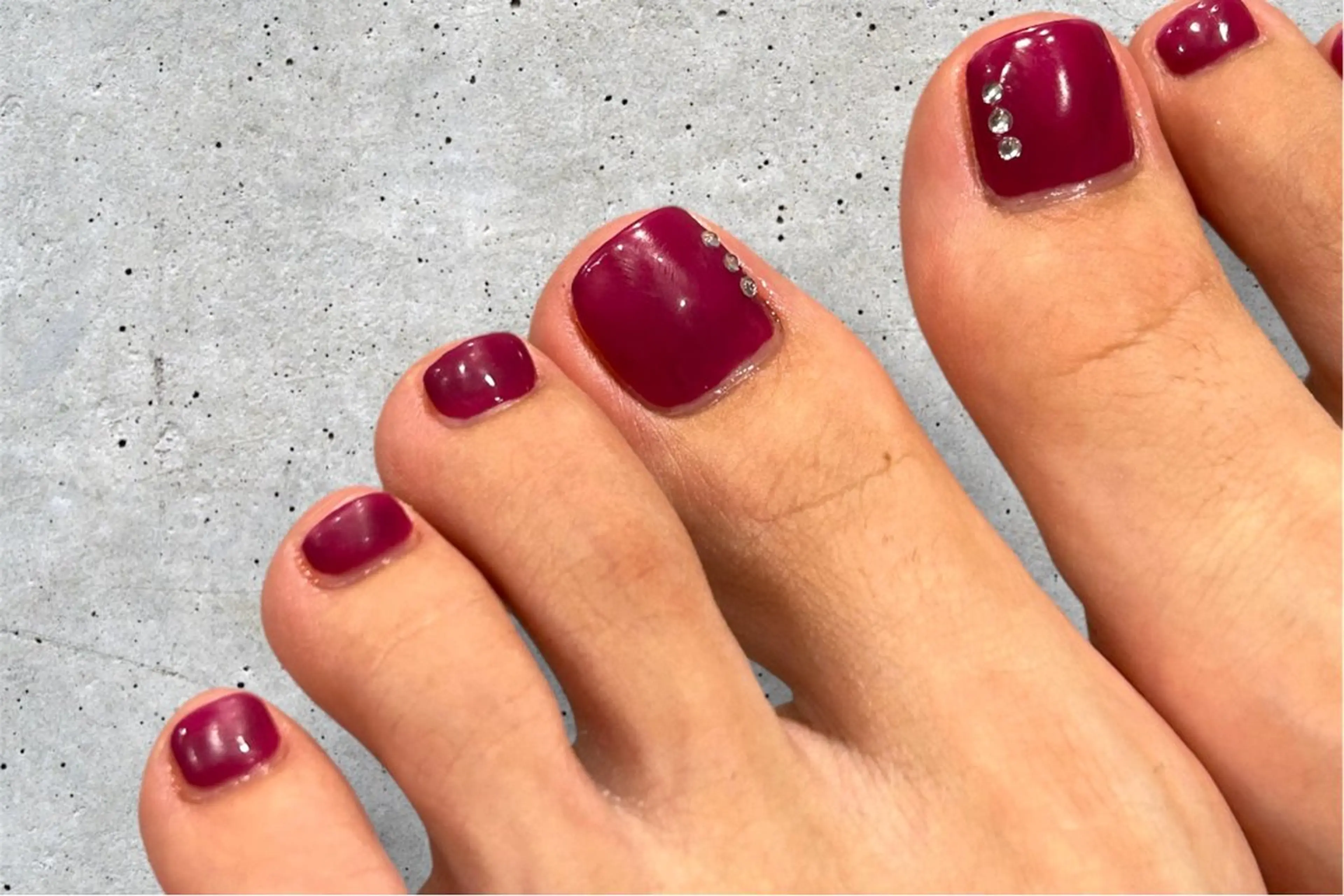 【ご新規様限定】Foot:ワンカラー　 【自分に合うサロンか試したい方へ💎】フットバス、水ケア、オイル、クリーム保湿、の写真