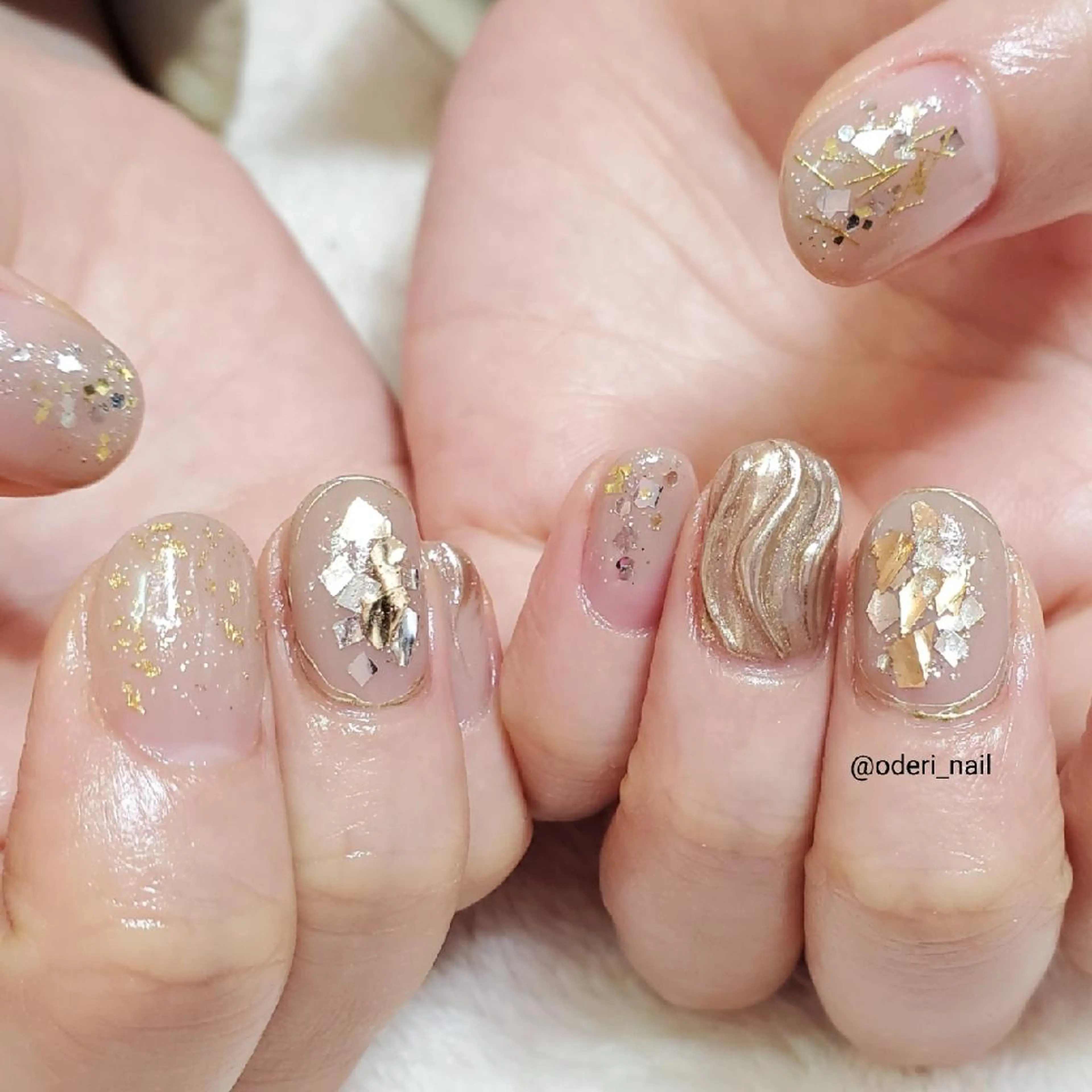 ネイル アートネイル フットネイル ジェルネイル 春ネイル おで@ oderi_nailのネイルデザイン