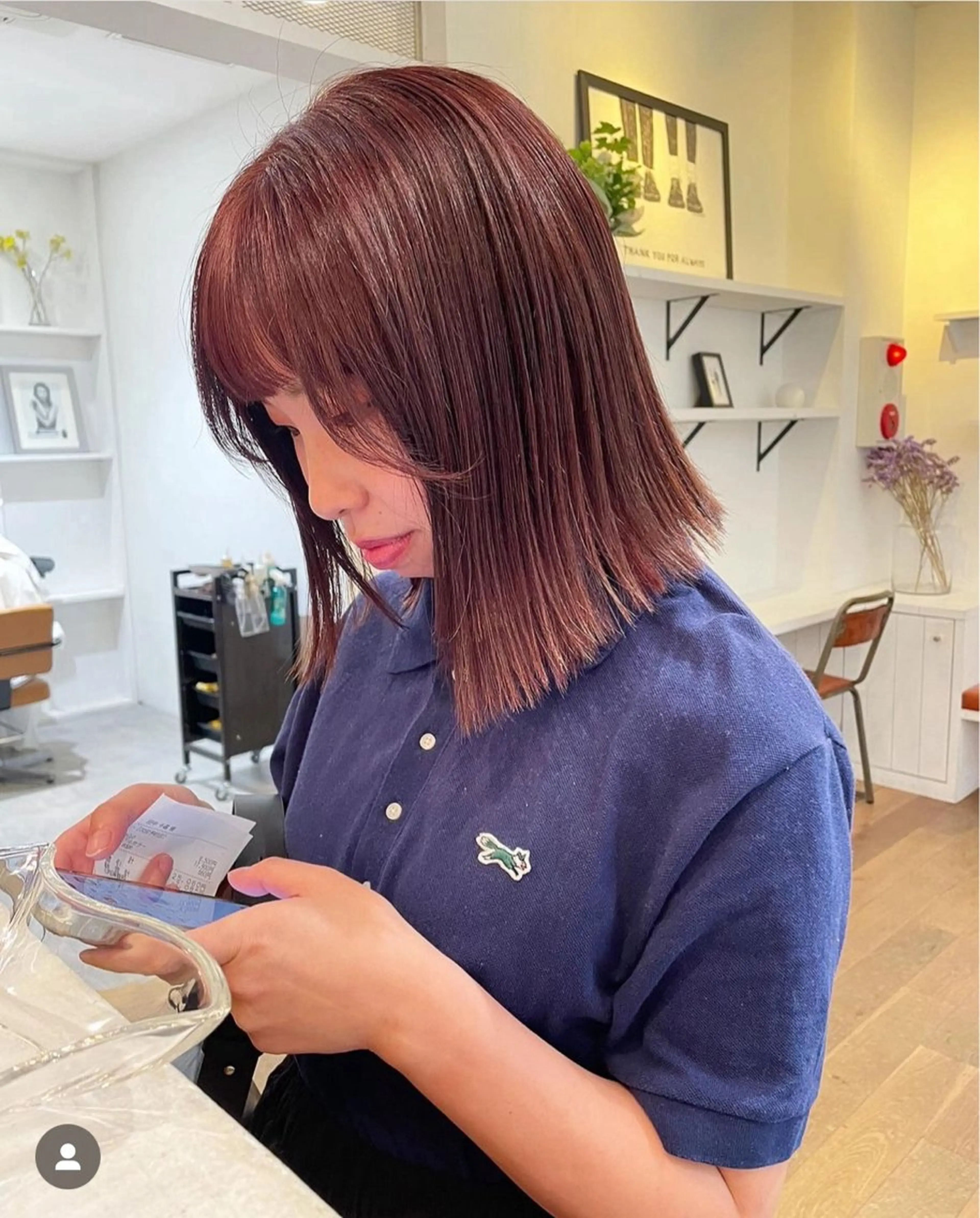 ミディアム カラー パーマ ピンクカラー バイオレットカラー カット ヘアカラー トリートメント 髪質改善ストレート✨ パーマヘア✨YUKIのヘアスタイル