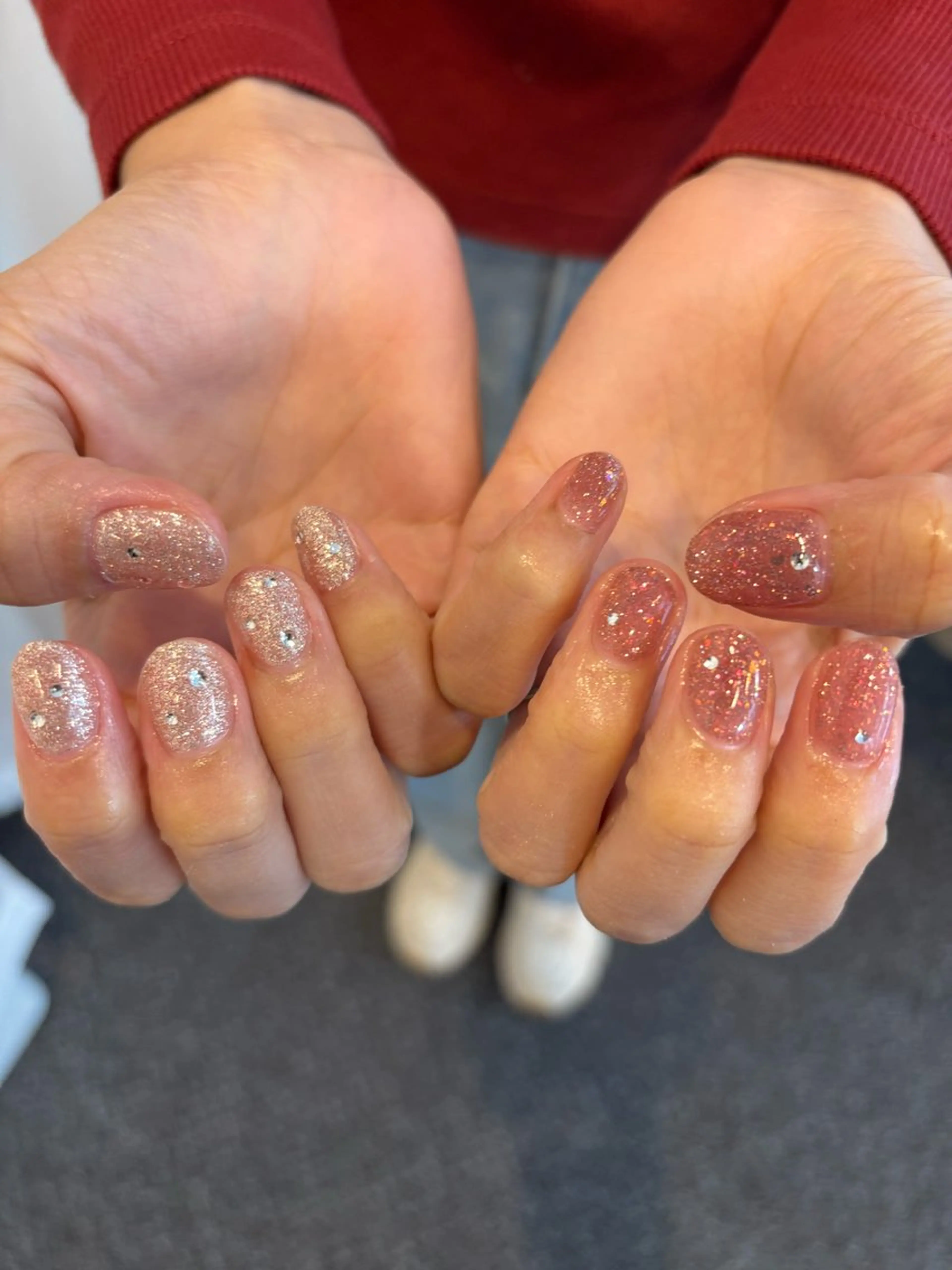 ネイル フラッシュネイル キラキラネイル 冬ネイル クリスマス ハンドネイル MASHU/ tomo❤︎のネイルデザイン