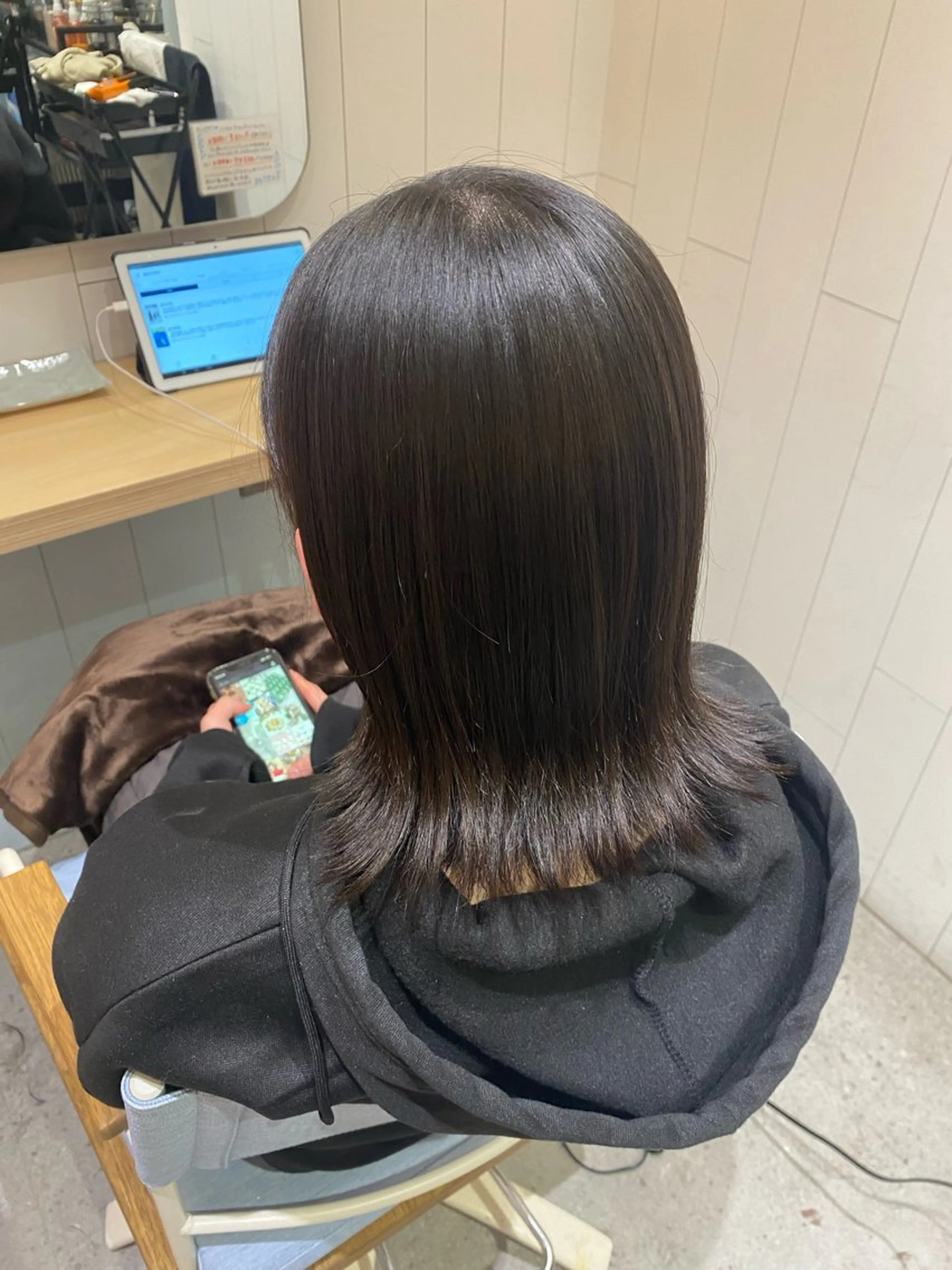 ミディアム ボブ メンズパーマ・ カット モリヤ🌺のヘアスタイル