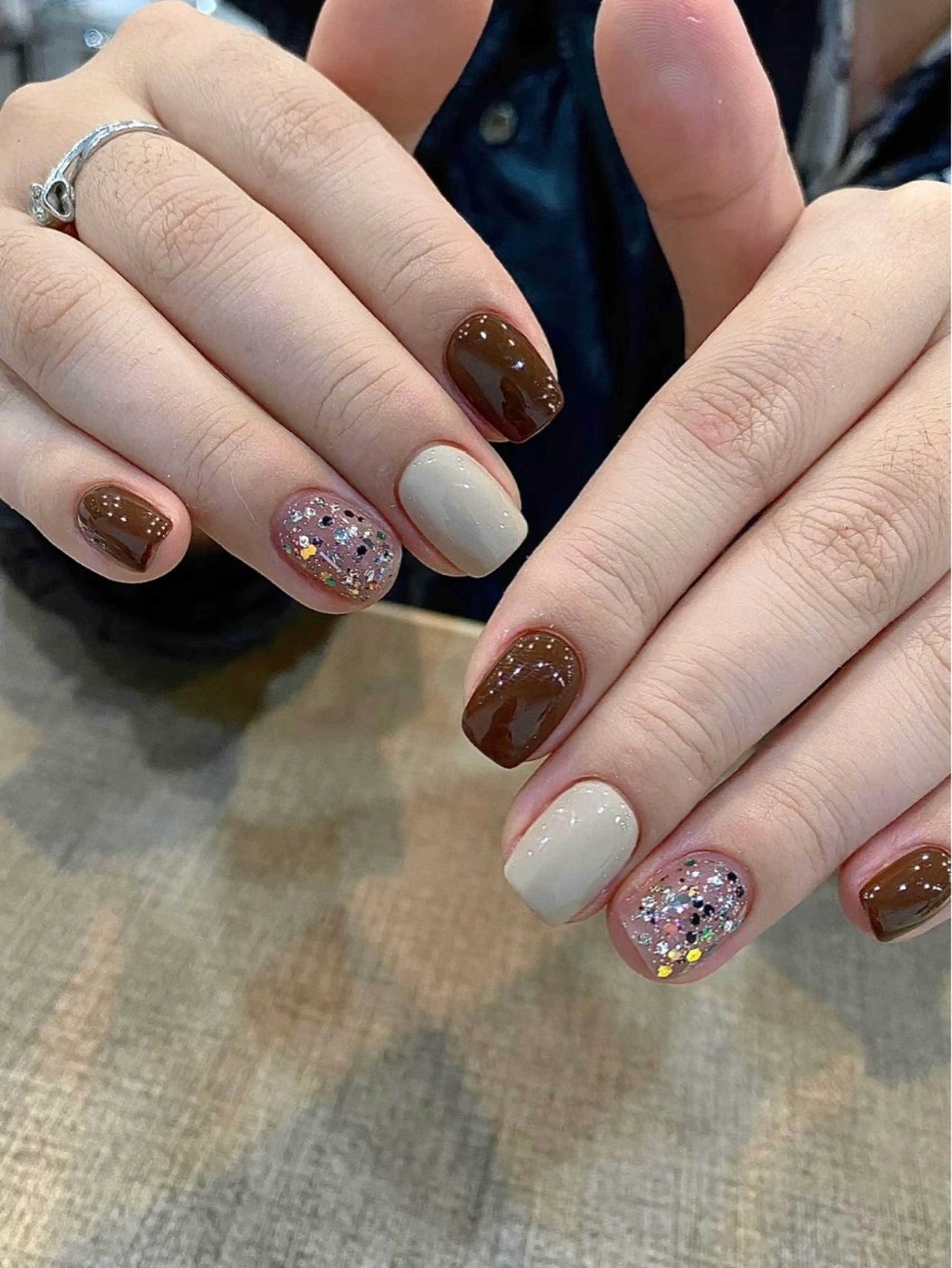 ネイル アートネイル オーロラネイル ジェルネイル ガーリー キラキラネイル ハンドネイル July Salonのネイルデザイン