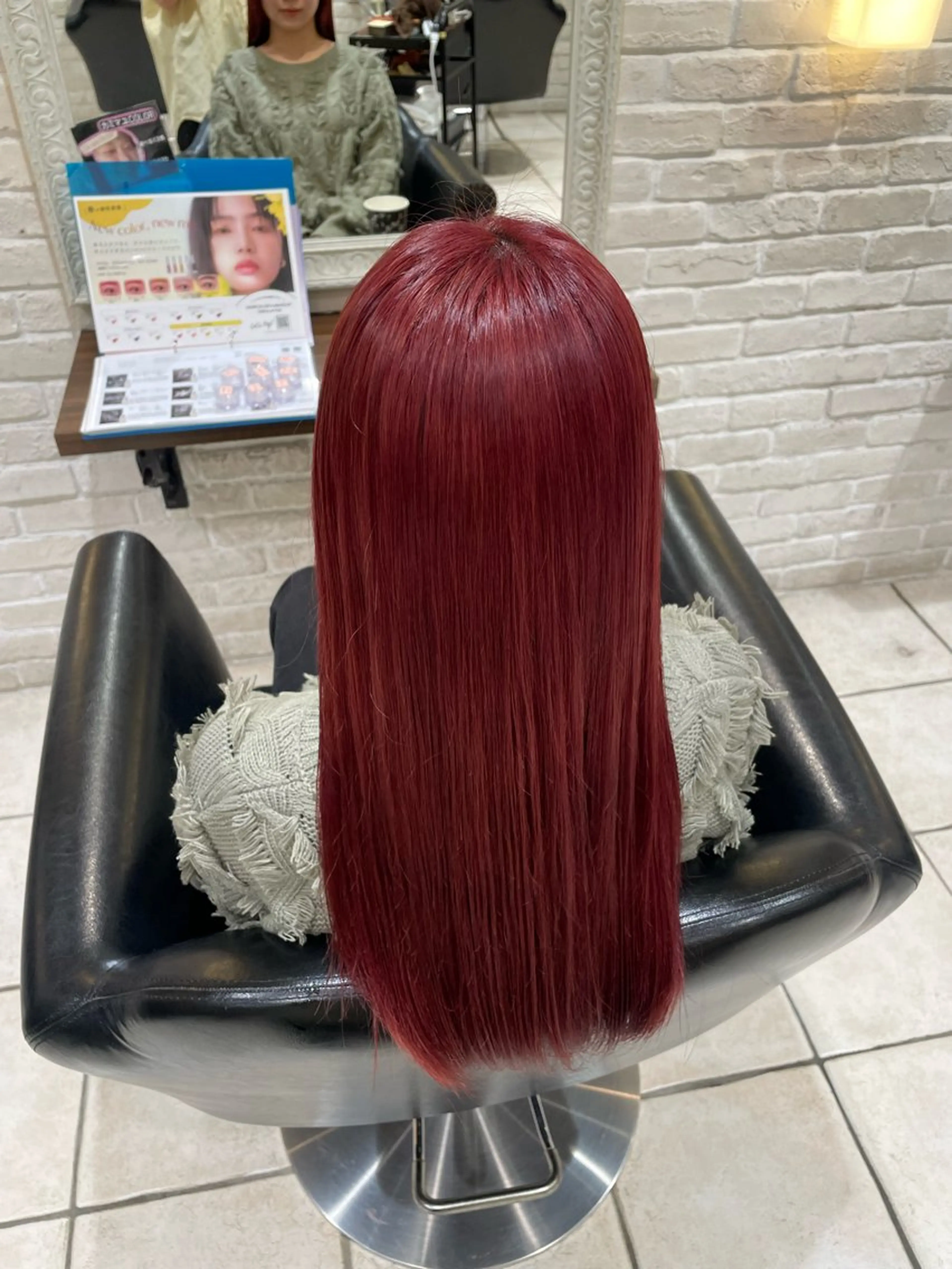 カラー レッドカラー 🌼 misaki 🌼のヘアスタイル
