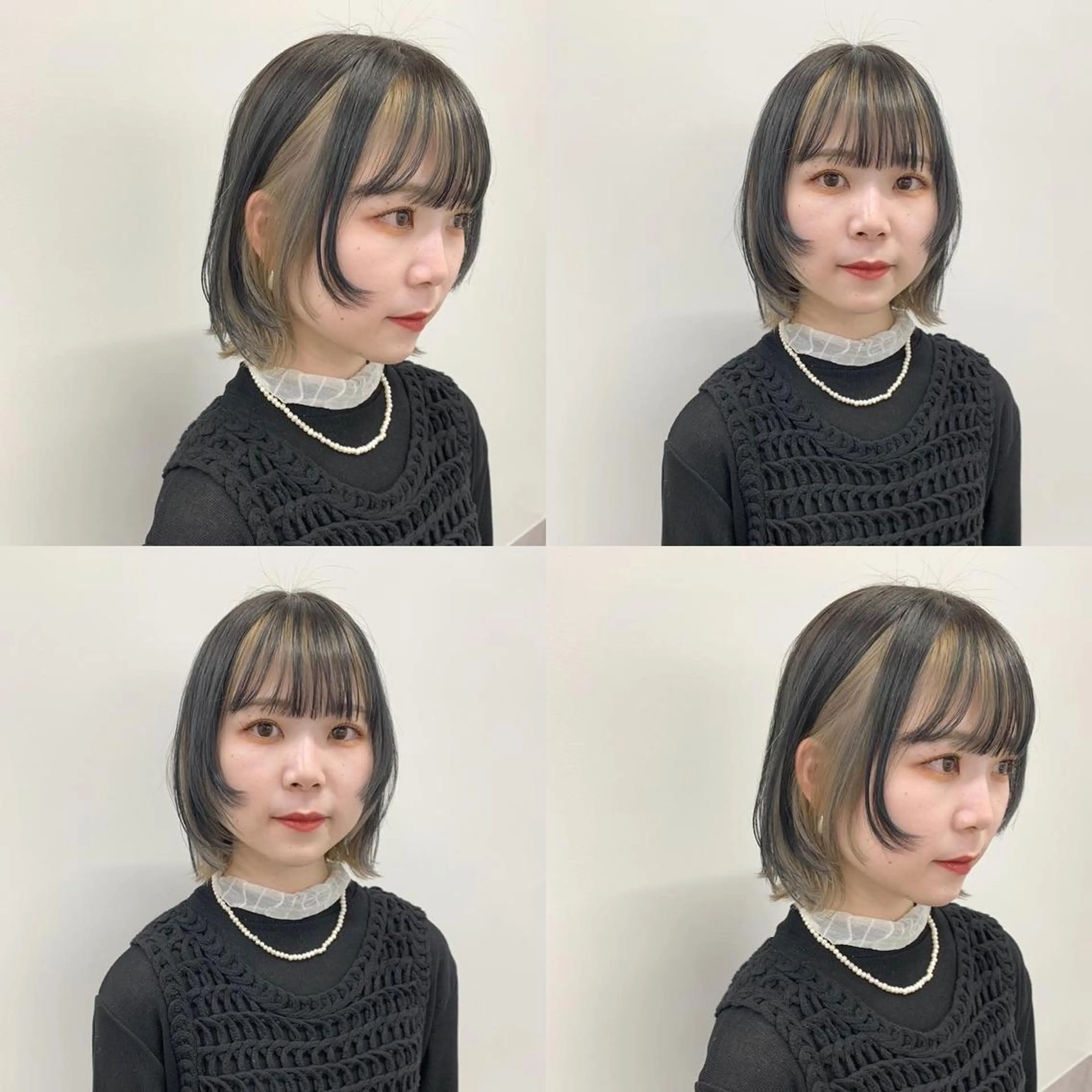 ミディアム カラー ベージュカラー ブリーチ 透明感カラー ダブルカラー ブリーチなしカラー ヘアカラー SAKINO． ベージュカラーのヘアスタイル