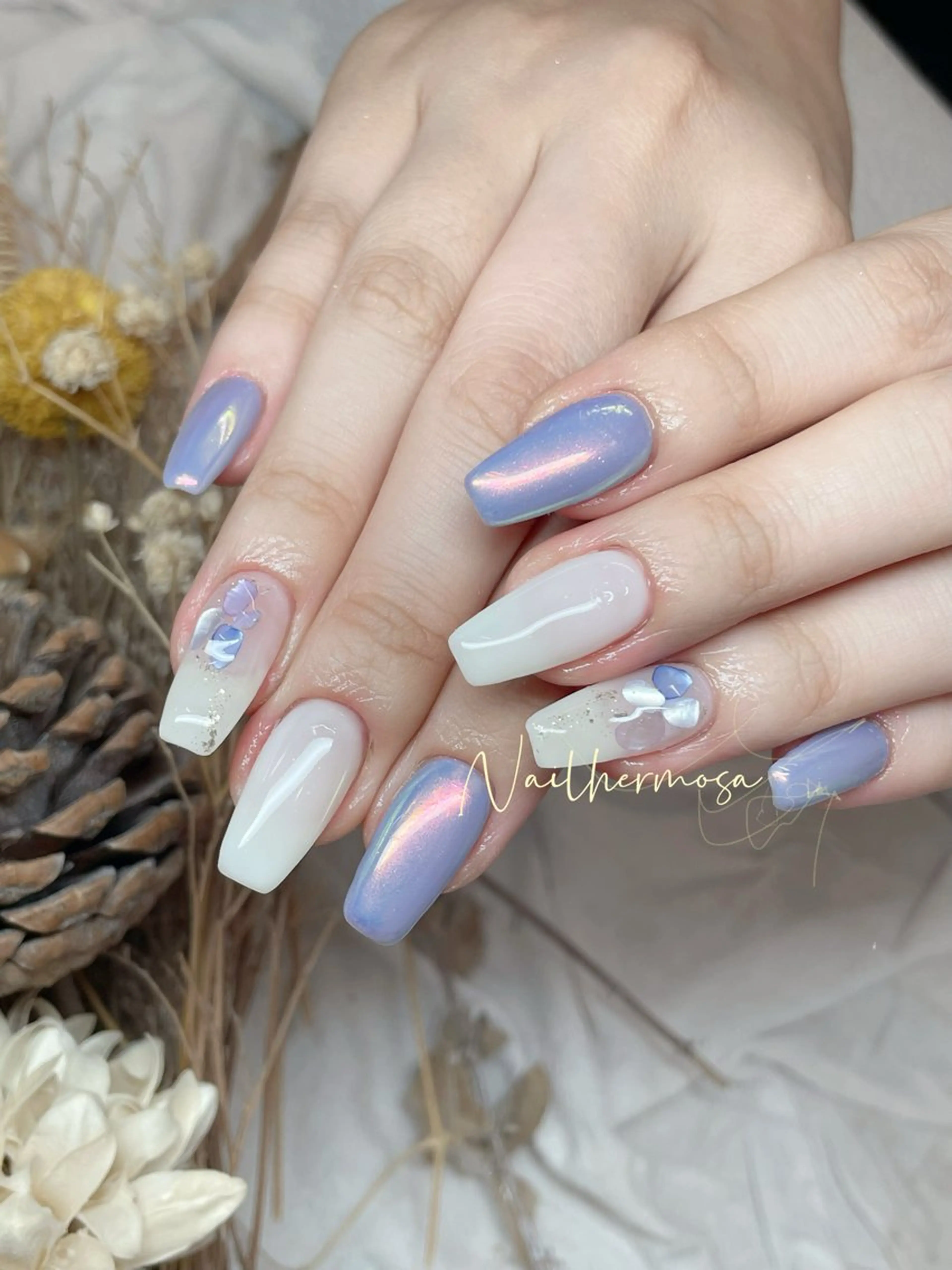 ネイル 長さ出し フラッシュネイル フットネイル ジェルネイル マグネットネイル ハンドネイル ネイル エルモサのネイルデザイン