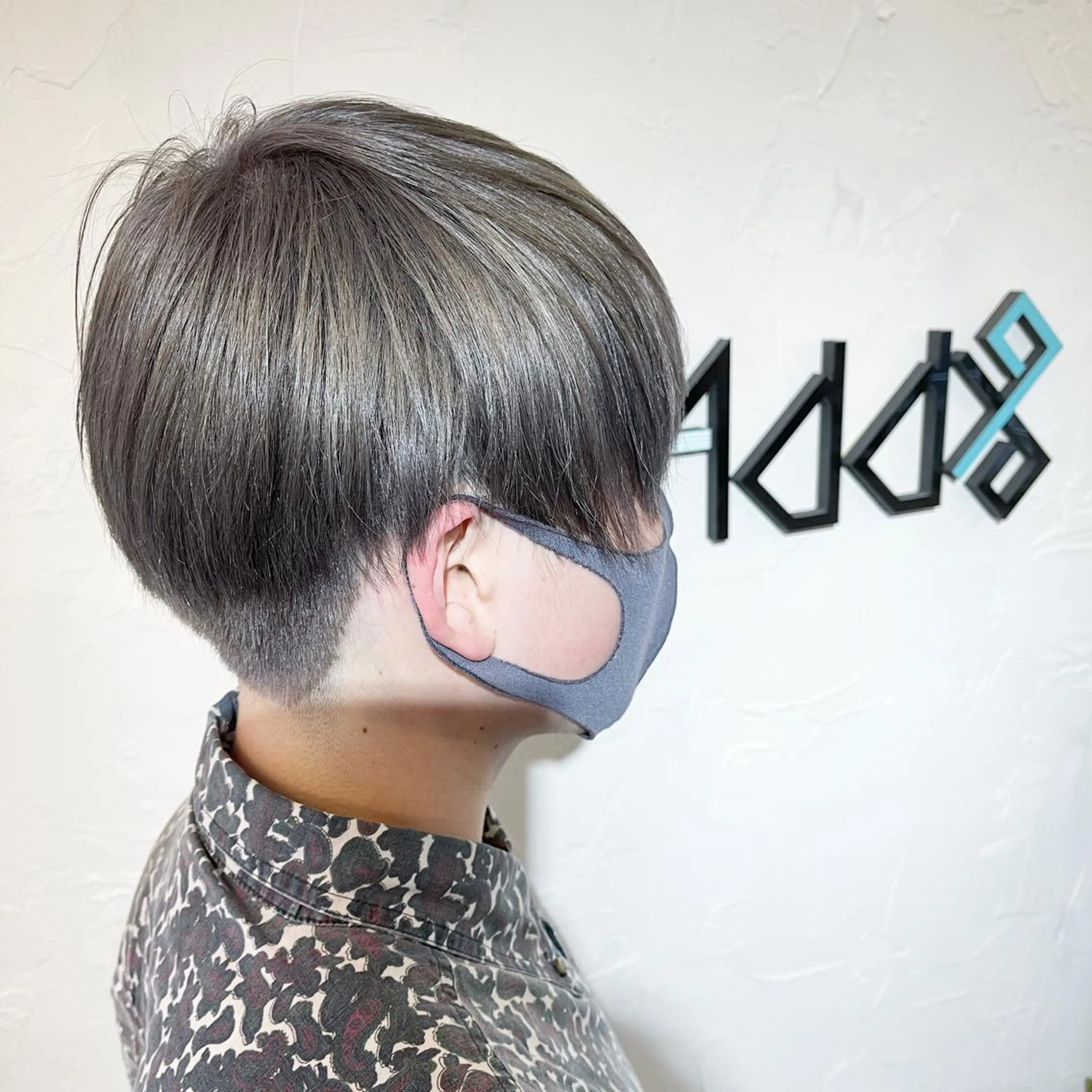 ショート パーマ ヘアアレンジ メンズ アッシュ トリートメント 酸熱トリートメント ヘアカラー トリートメント Add9 柳田健登のヘアスタイル