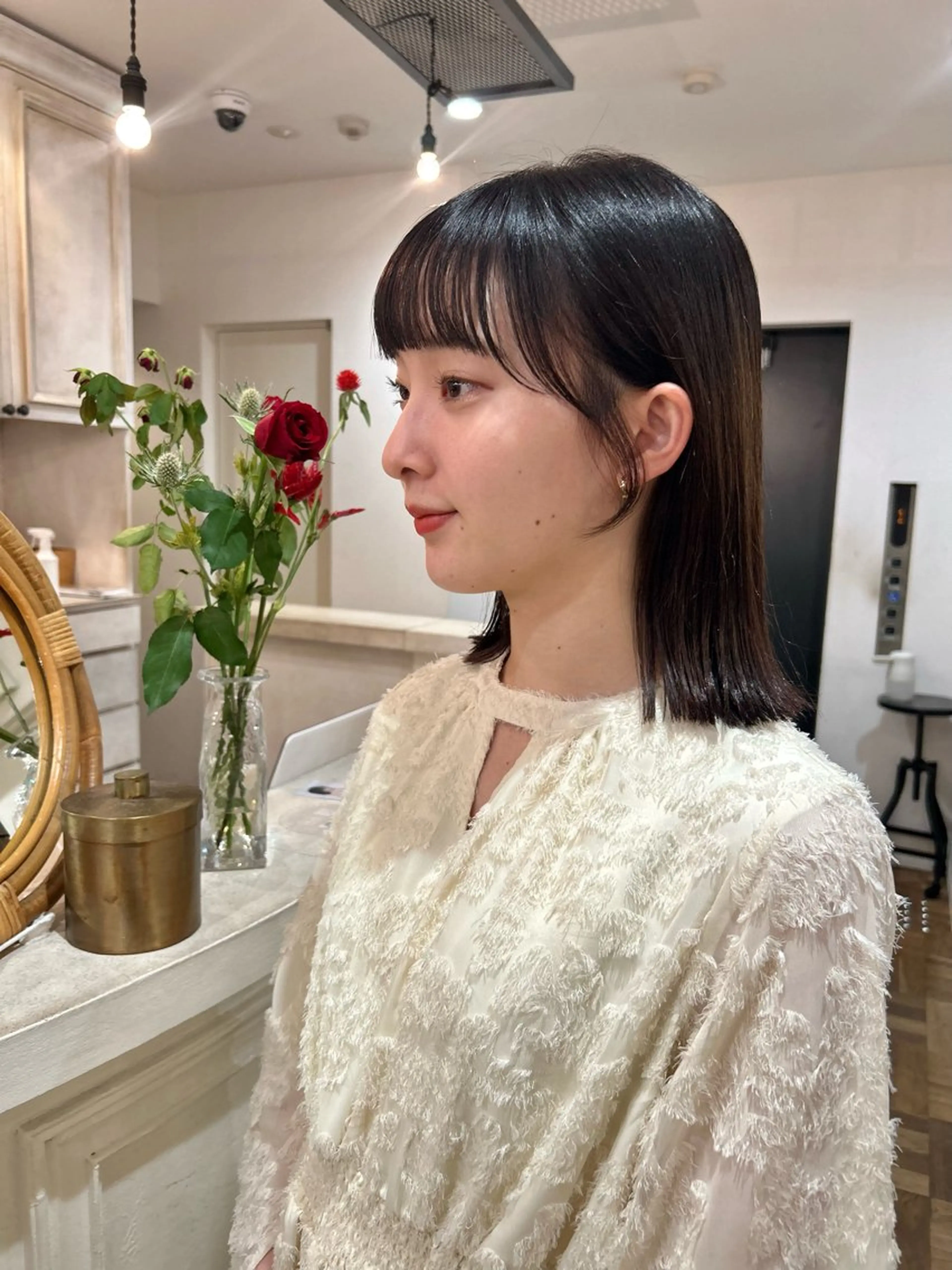 ミディアム 似合わせヘア/透明感 カラー/ Rioのヘアスタイル