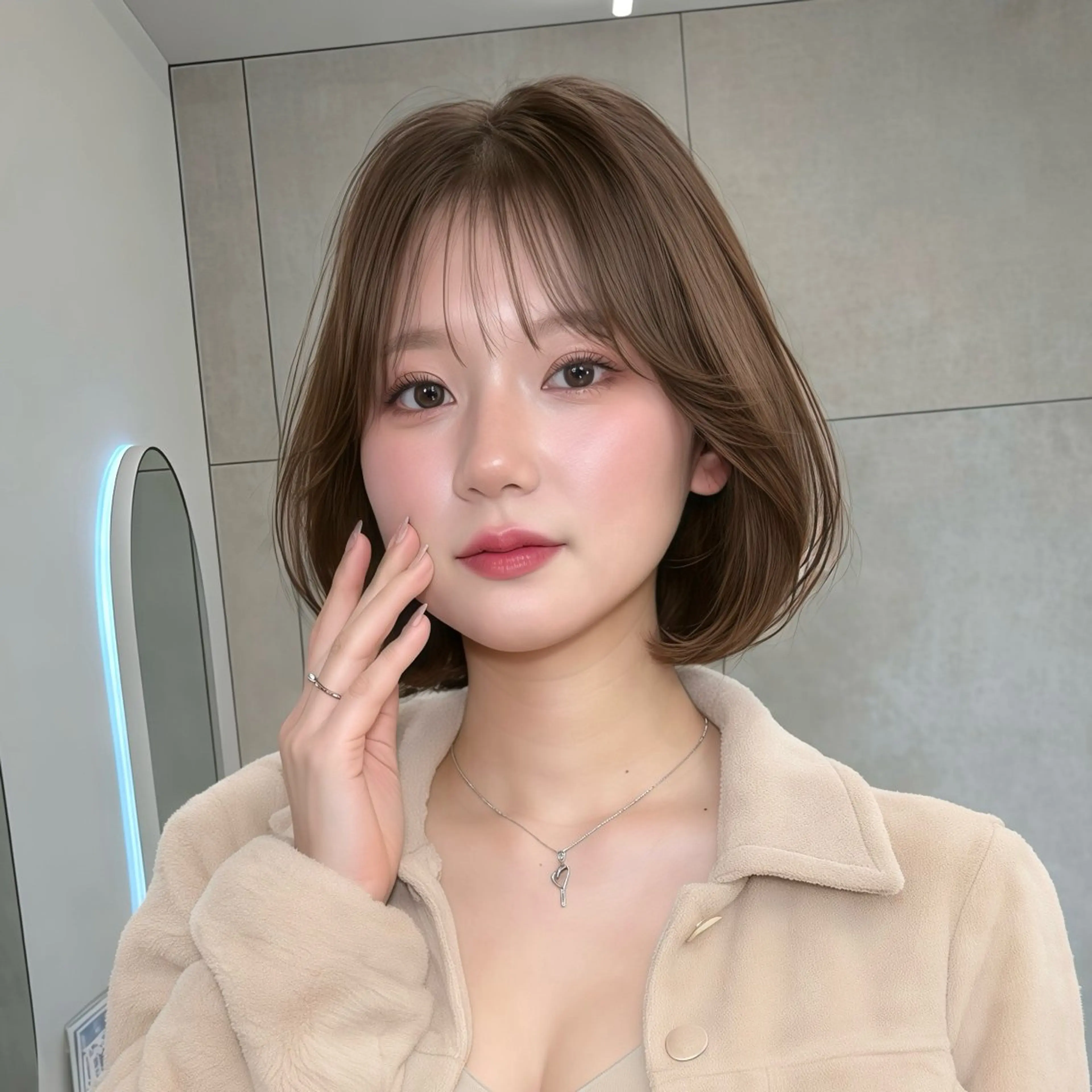 ショート カット ヘアカラー トリートメント わたる/ボブ/ ミディアム/髪質改善のヘアスタイル