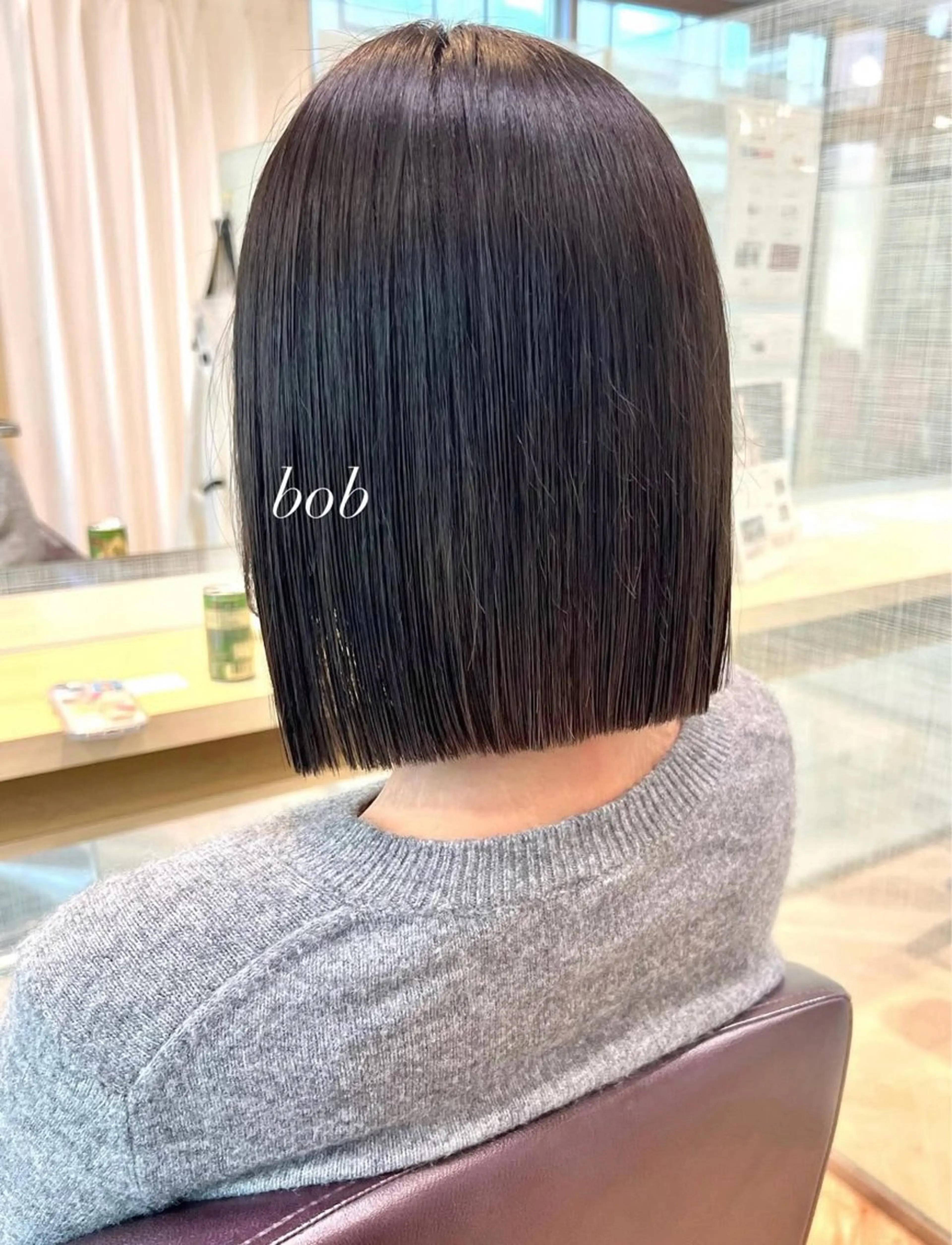 ショート ボブ カット 加納千華 /ボブ/ぱつっとボブのヘアスタイル