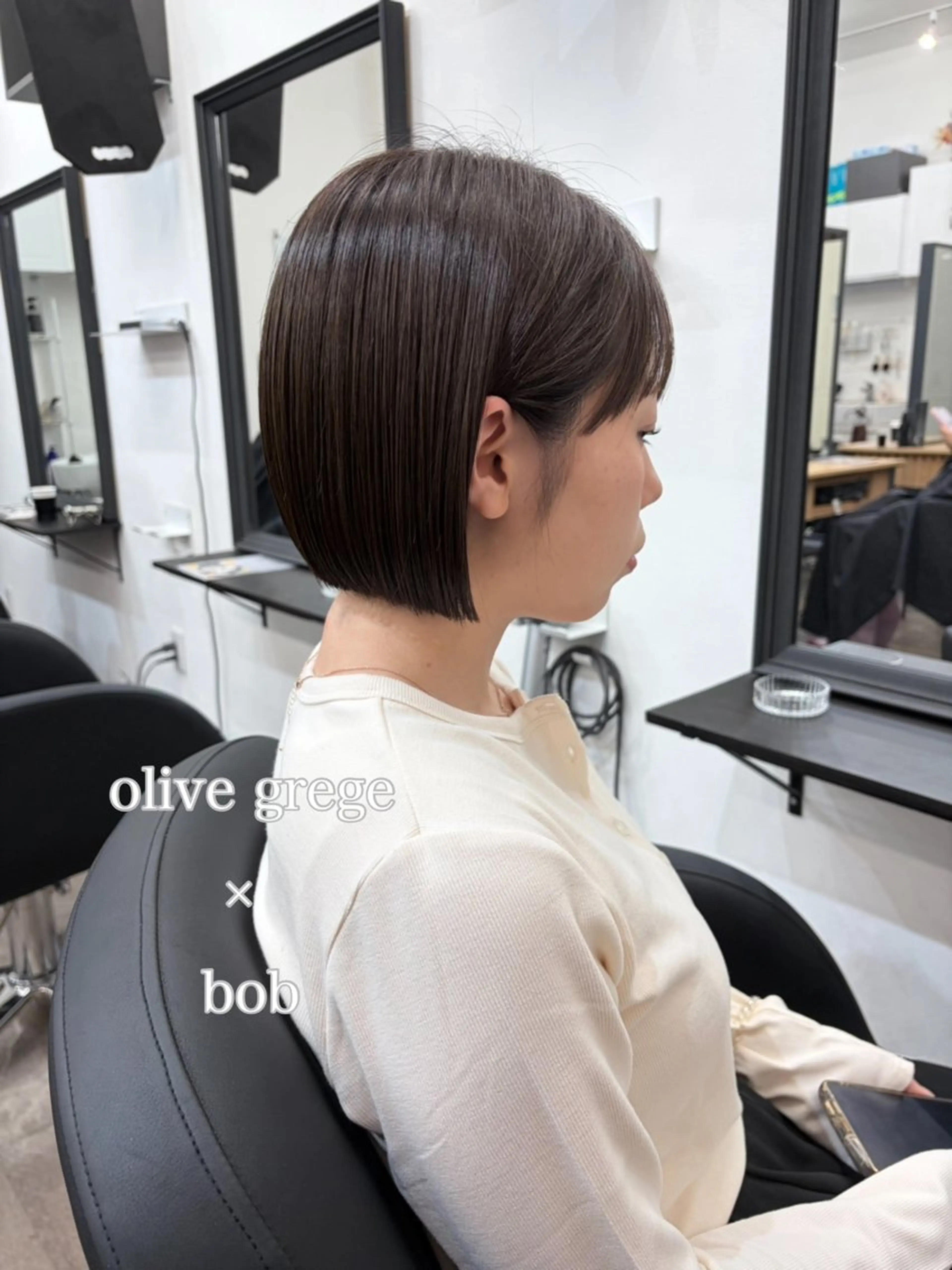 ショート カット ヘアカラー トリートメント 🫧艶髪レイヤー/韓 国ボブ💎石川遥💎のヘアスタイル