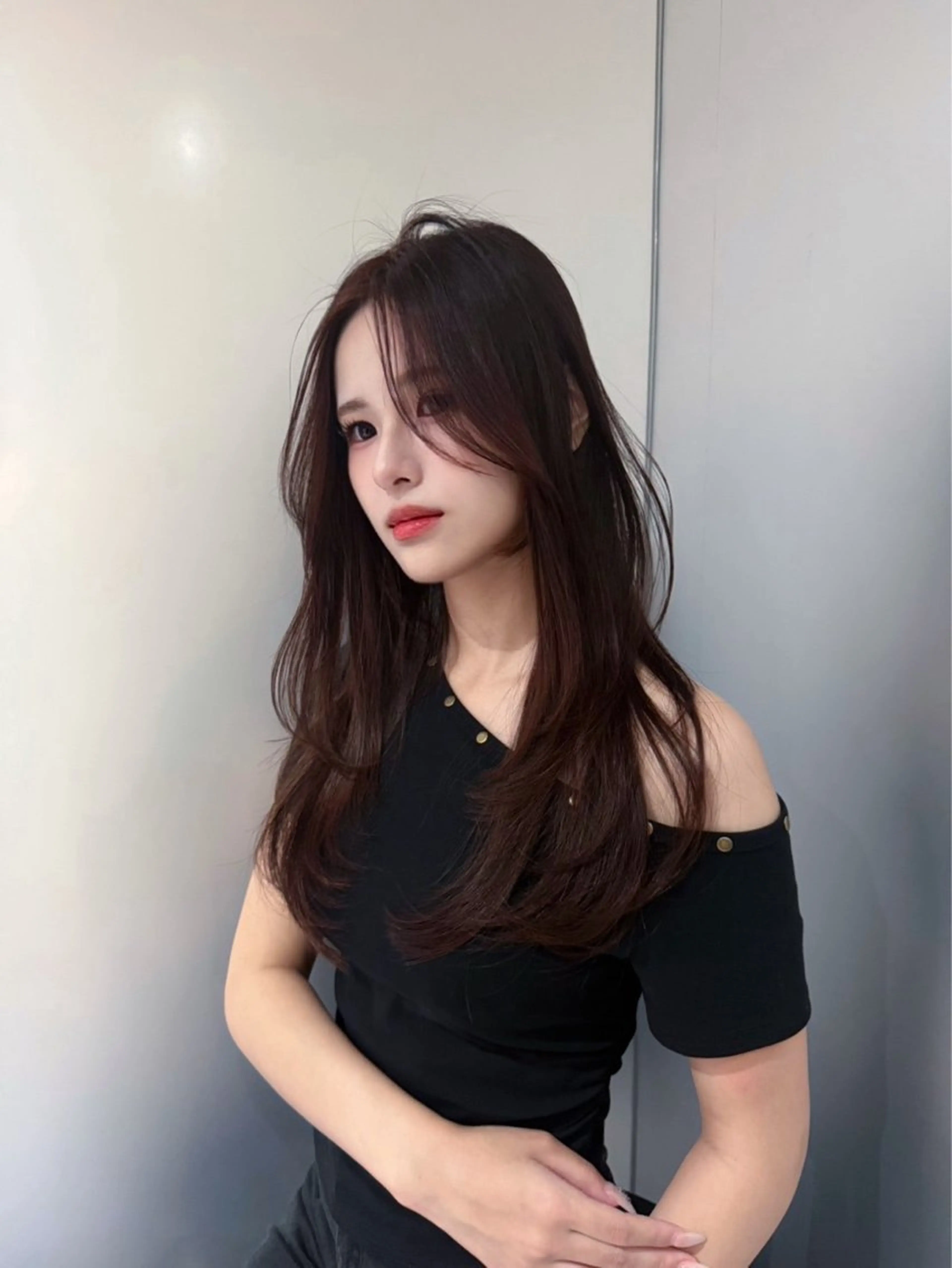 ロング カラー カット ヘアカラー トリートメント 髪質改善/透明感ヘア にちか🐰のヘアスタイル