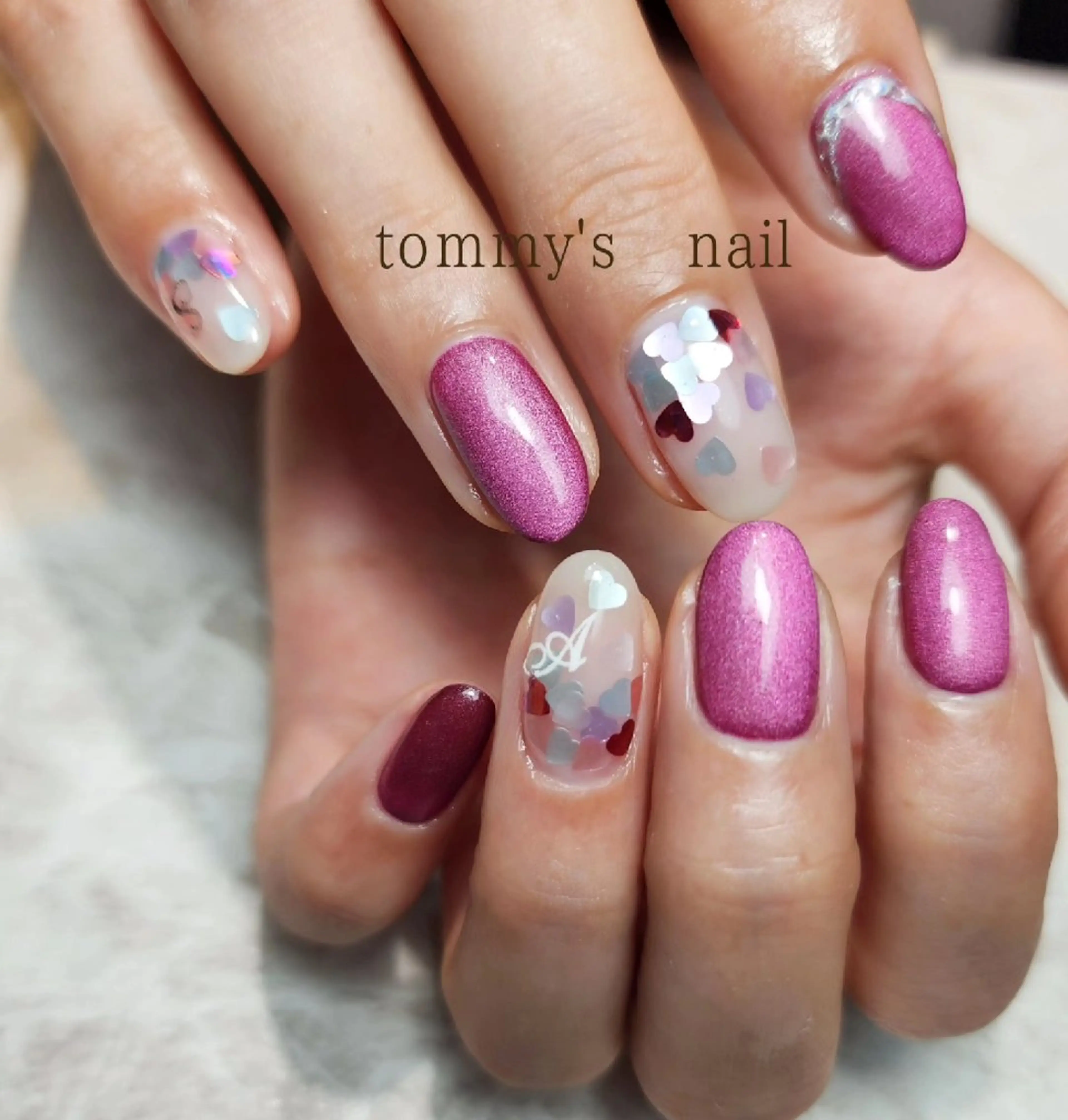 ネイル アートネイル ジェルネイル グラデーション ラメ(グリッター) ラメグラデーション ハンドネイル tommy's nail所属・福岡/若よもぎ蒸し 全身美容が叶うサロンのネイルデザイン