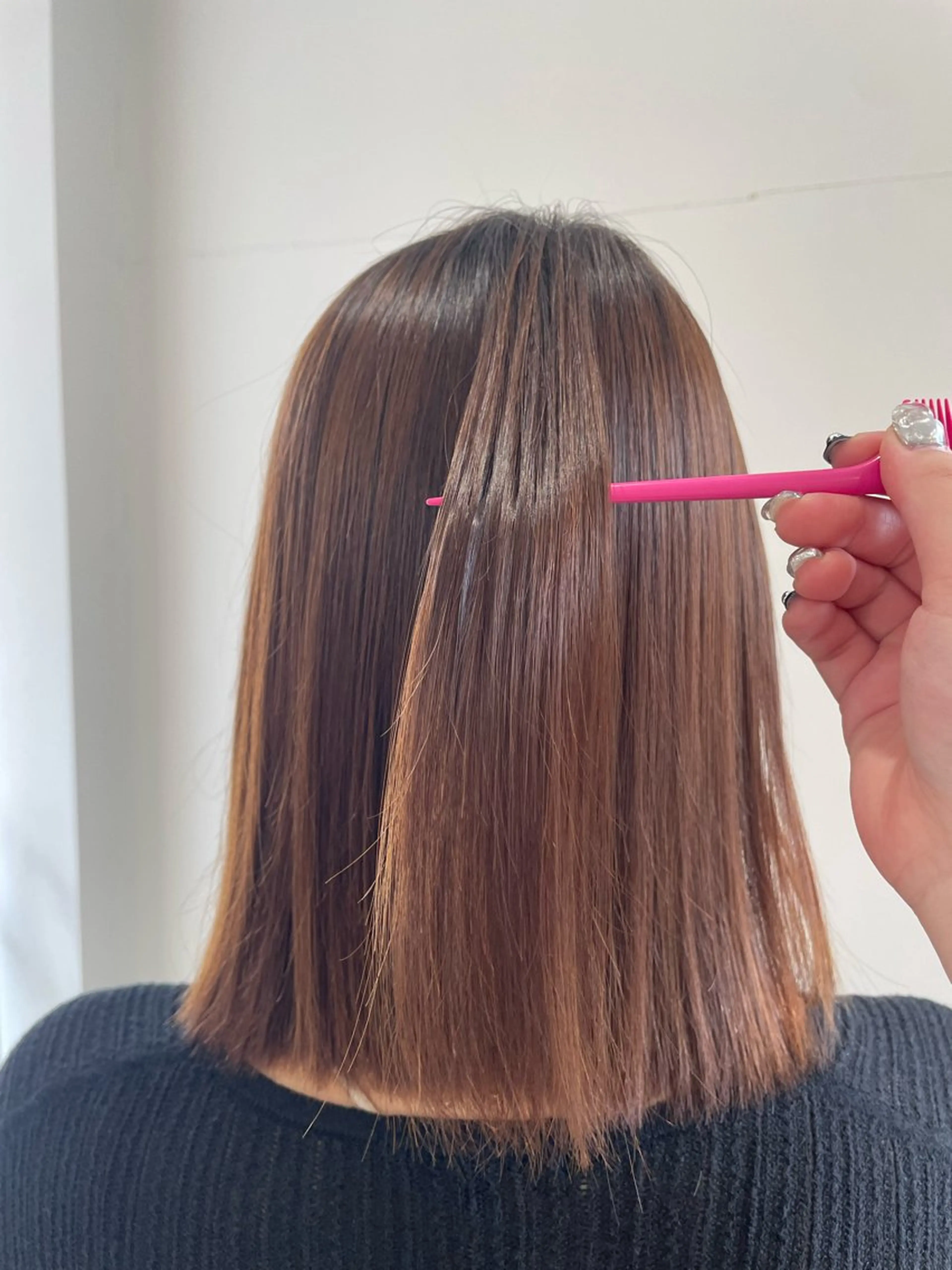 ミディアム 西能 心音のヘアスタイル