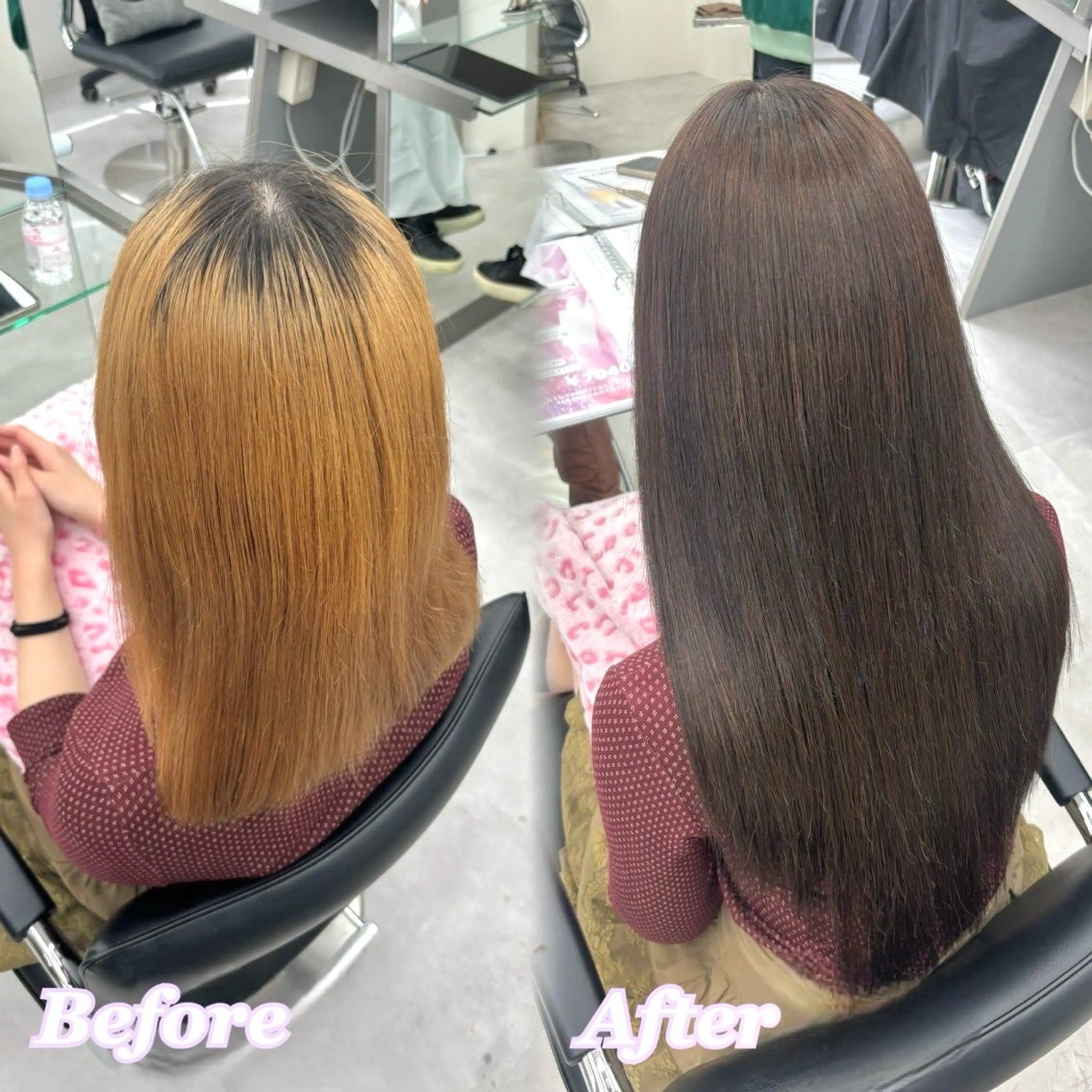 ヘアカラー エクステ ヘアメ🎀推しカラー 🥣横浜/しほ🧸のヘアスタイル